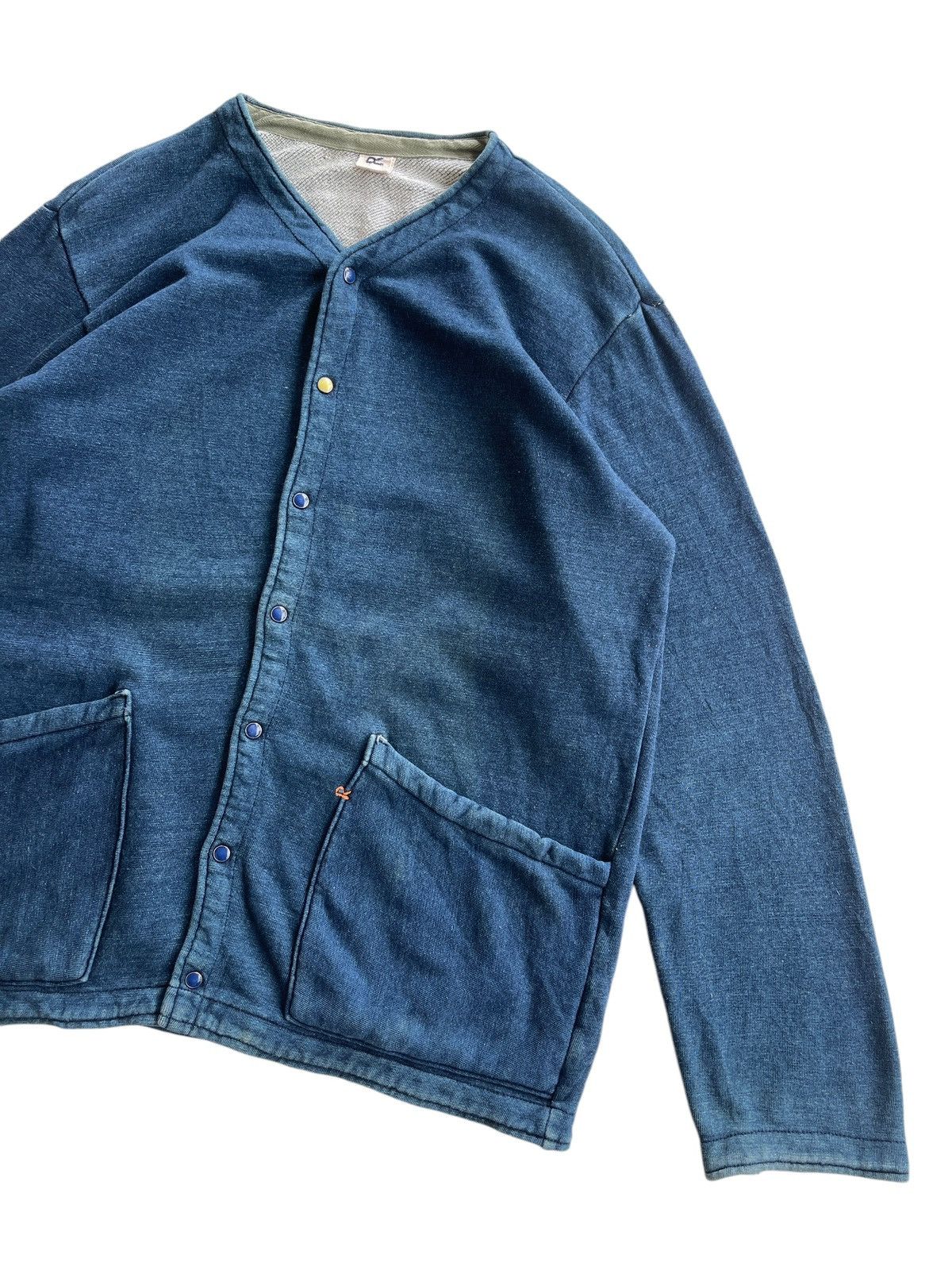 45rpm 45rpm Kapital Dyed Indigo Men Cardigan Jacket Size US L / EU 52-54 / 3 - 5 Thumbnail