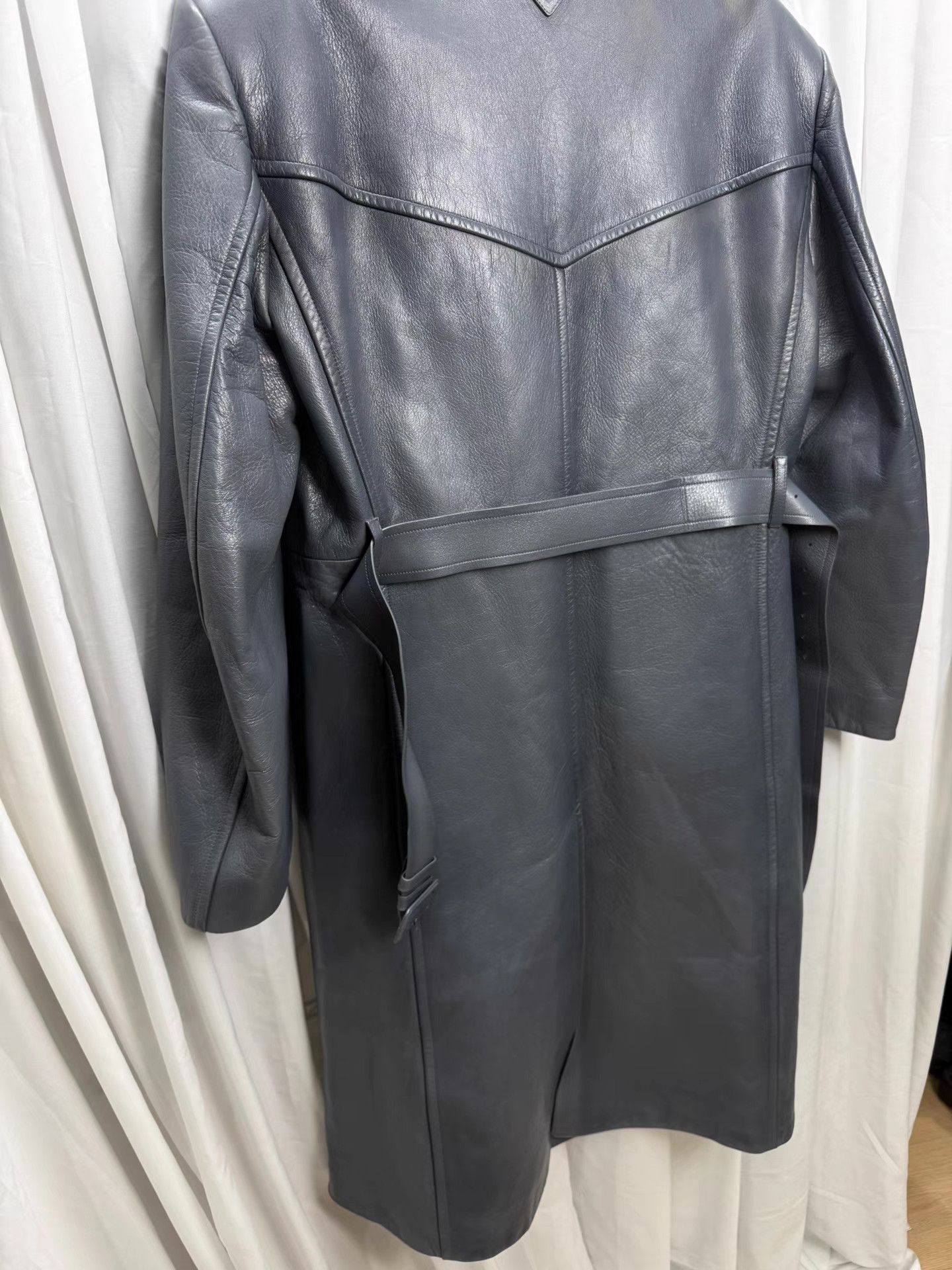 Prada PRADA RAF SIMONS Burnished Wide Shoulder Leather Jacket K20 Size US S / EU 44-46 / 1 - 7 Thumbnail