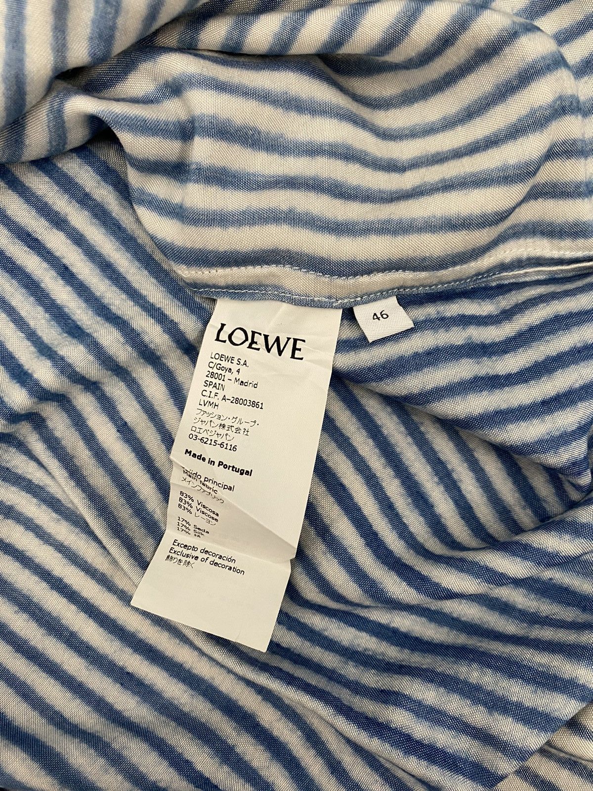 Loewe Loewe striped overshirt by J.W Anderson Size US S / EU 44-46 / 1 - 5 Thumbnail