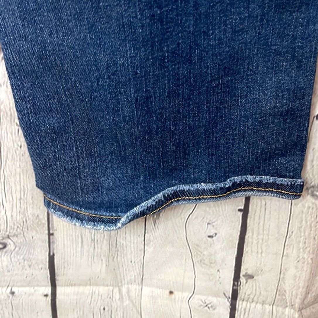 Vintage American Eagle Women’s Slightly Distressed Slim Bootcut Jeans 8 Blue Size 30" / US 8 / IT 44 - 6 Thumbnail