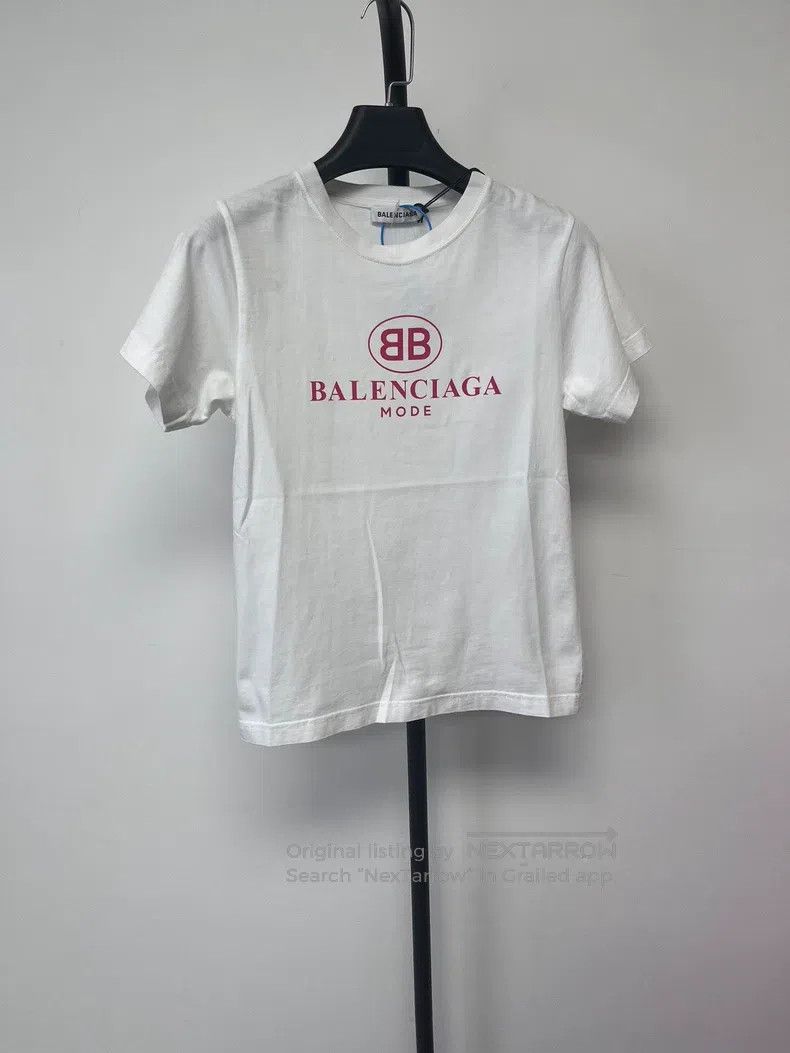 Balenciaga Balenciaga Letter Print Short Sleeve White Size US XS / EU 42 / 0 - 1 Thumbnail