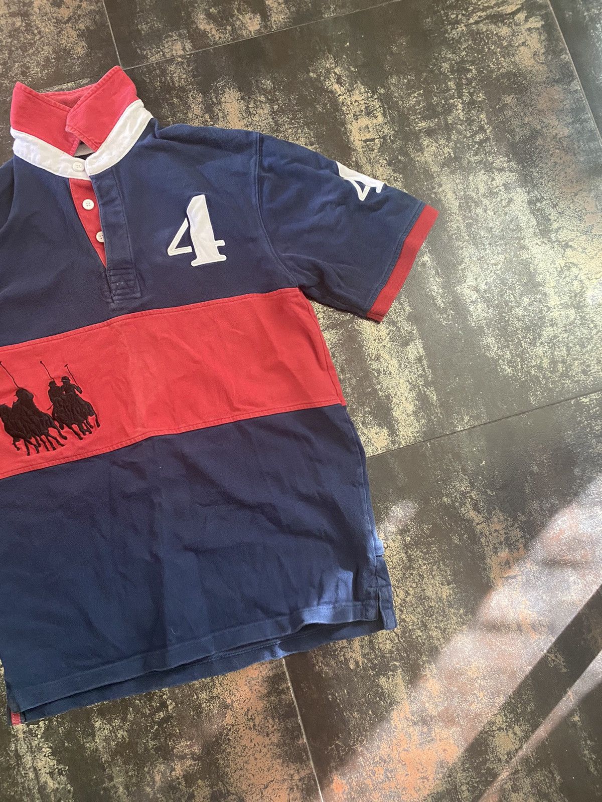 Polo Ralph Lauren × Vintage Polo Ralph Lauren style distressed rugby polo oversized Size US S / EU 44-46 / 1 - 3 Thumbnail