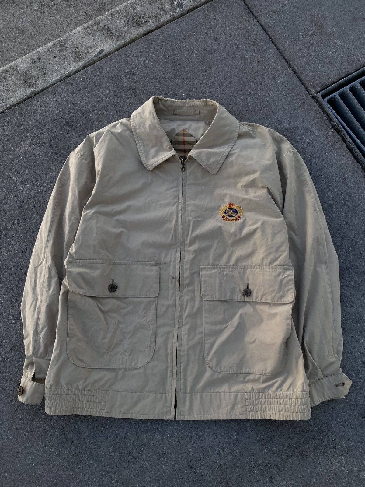 Burberry Vintage Burberrys Crest Logo Jacket Size US L / EU 52-54 / 3 - 3 Thumbnail