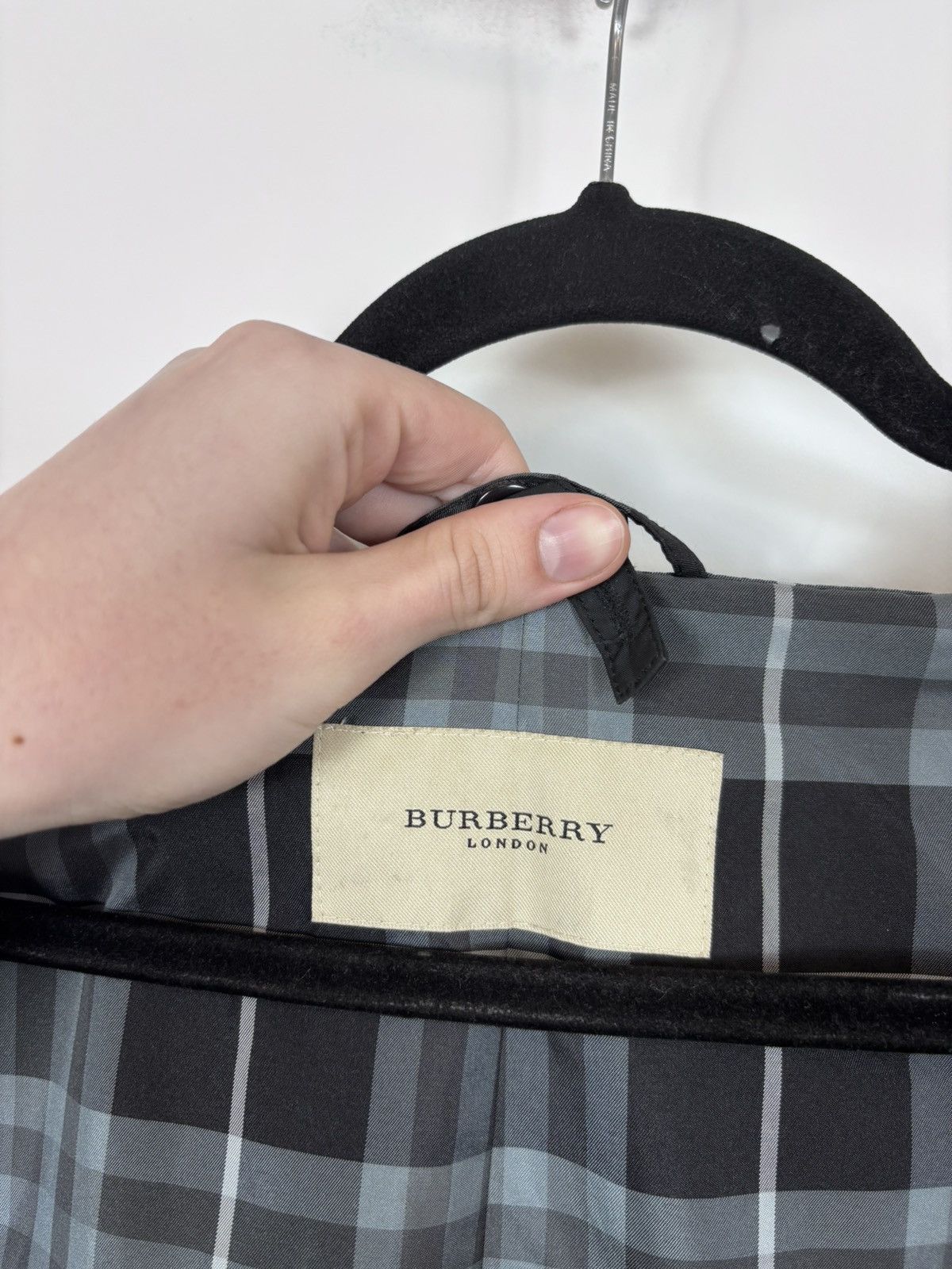 Burberry Burberry London Men’s Black Trench Coat Nova Check Lined Size US XL / EU 56 / 4 - 16 Thumbnail