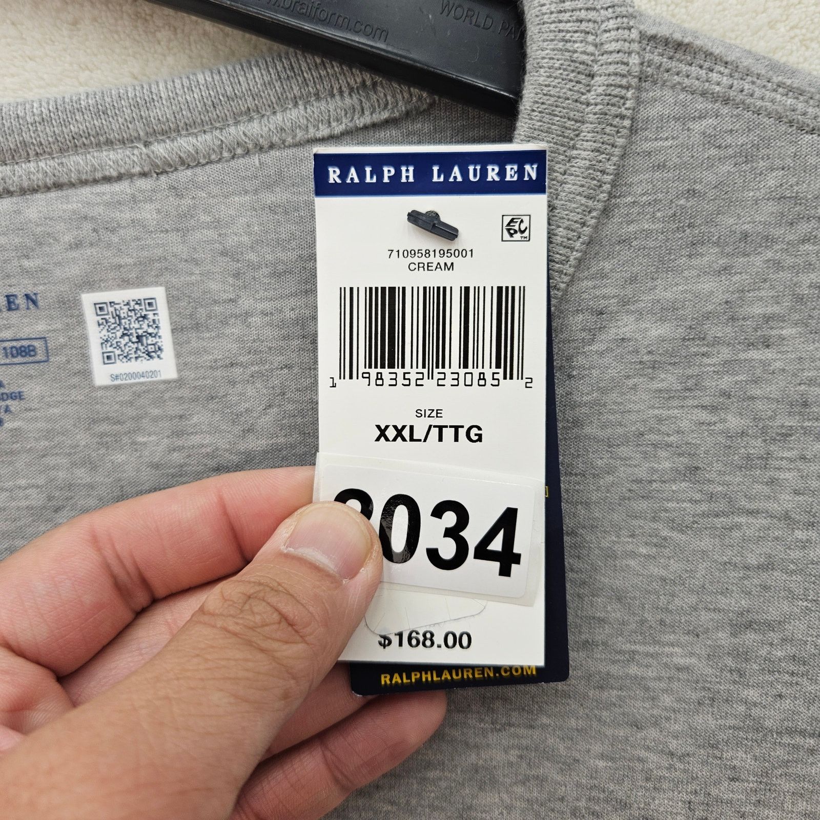 Polo Ralph Lauren POLO RALPH LAUREN MEN'S XXL DEFENDER BEAR DOUBLE-KNIT SWEAT Size US XXL / EU 58 / 5 - 3 Thumbnail