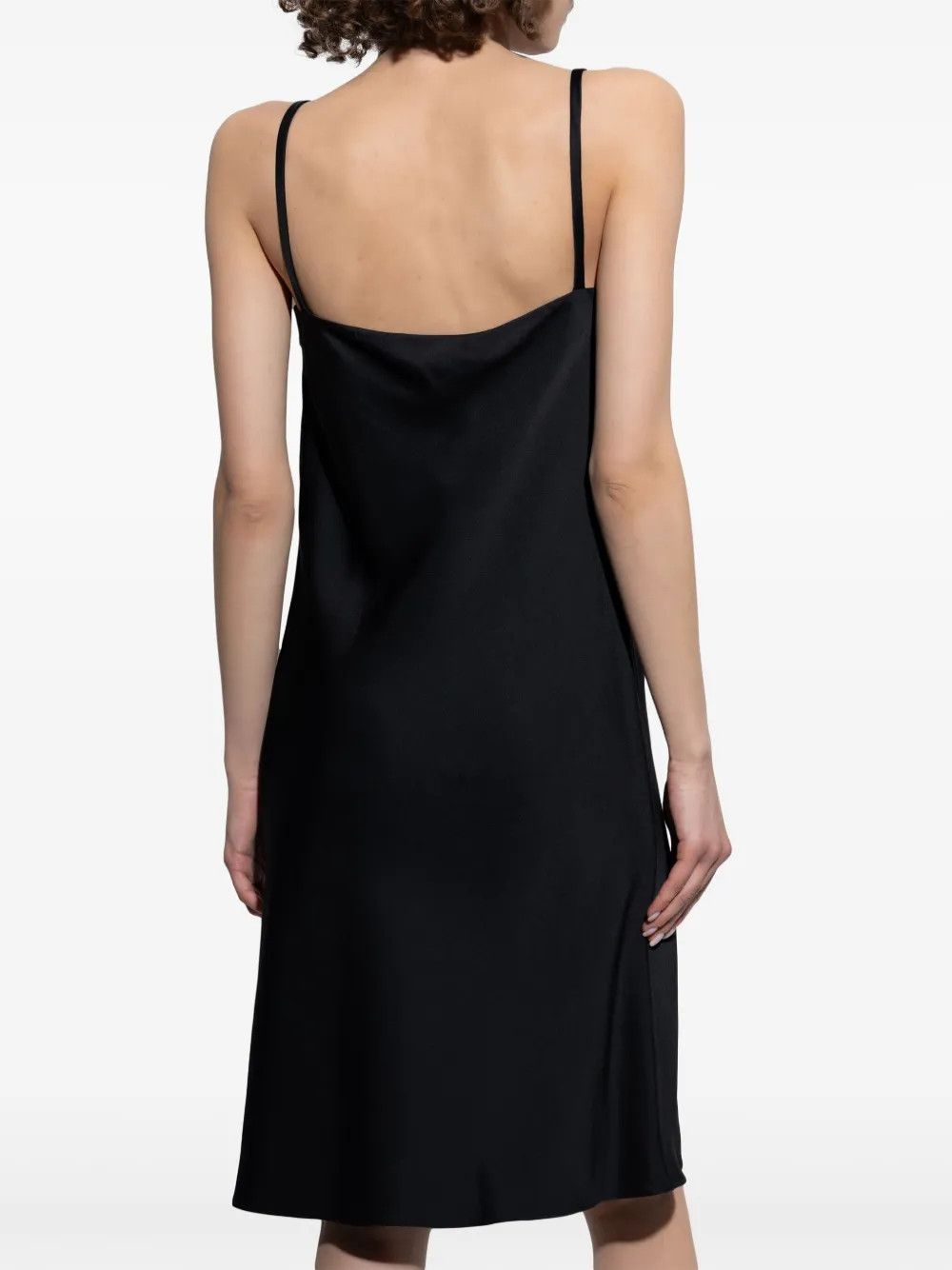 Versace o1y0226 Midi Dress in Black Size S / US 4 / IT 40 - 3 Thumbnail
