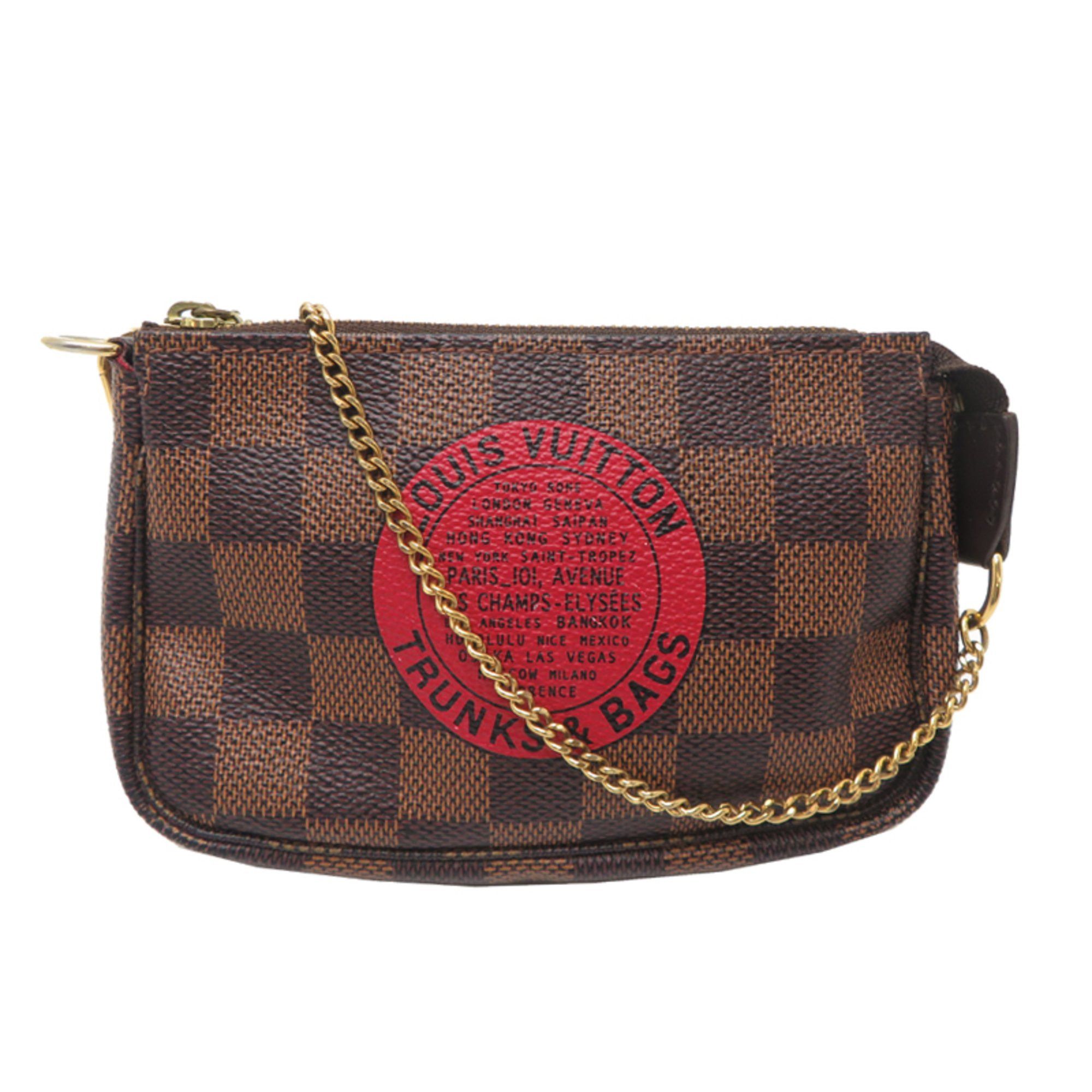 Louis Vuitton Louis Vuitton T&B Mini Pochette Accessoires Women's Pouch N58011 (Discontinued) Damier Brown Size ONE SIZE - 1 Thumbnail