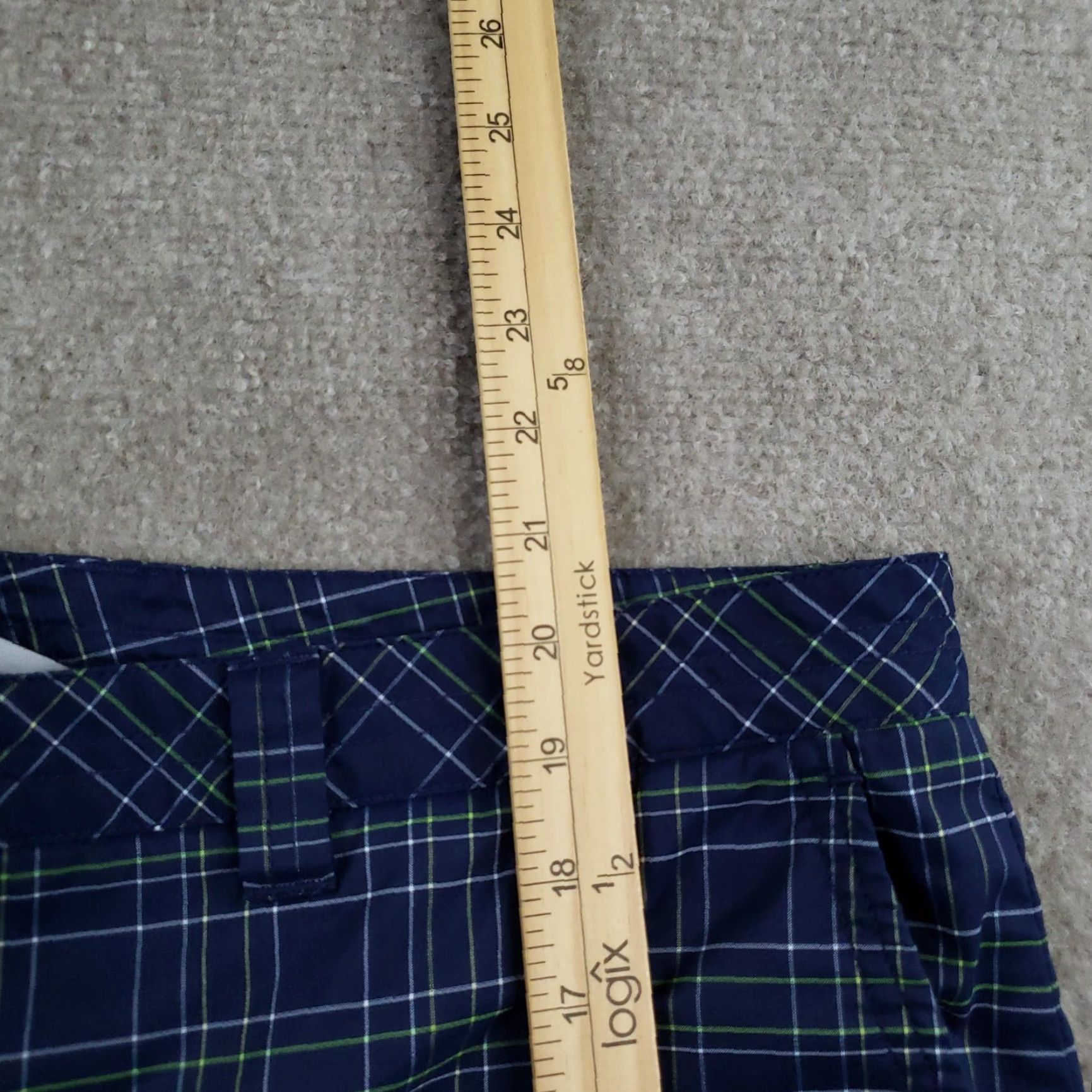 Vintage Zero Restriction Mens 40 Blue Plaid Tour Series Golf Performance Stretch Shorts Size US 40 / EU 56 - 5 Thumbnail