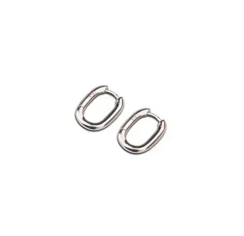 Sterling Silver Sterling Silver Chainlink Earrings Size ONE SIZE - 2 Thumbnail