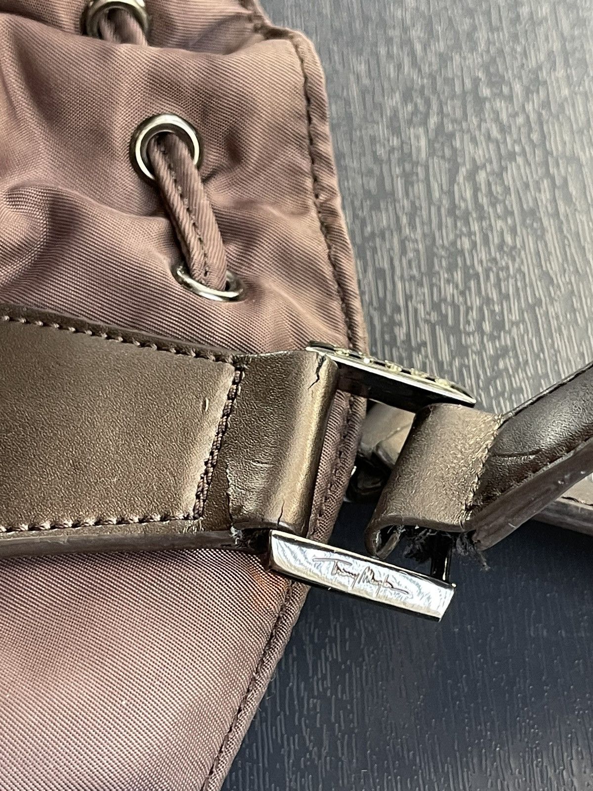 Designer × Thierry Mugler × Vintage Vintage Thierry Mugler brown star nylon bag Size ONE SIZE - 23 Thumbnail