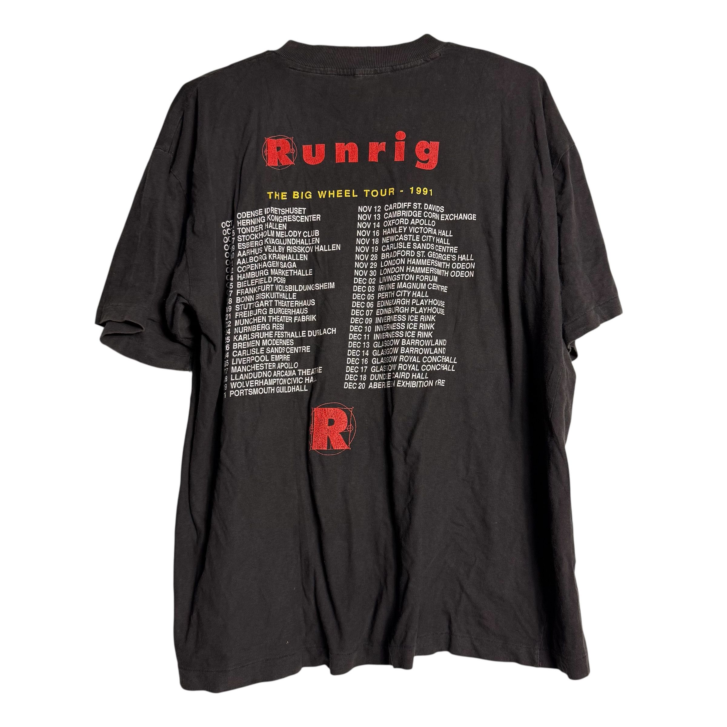 Band Tees 🔥RARE🔥Vintage Runrig The Big Wheel Album Tour 1991 T-shirt Size US XL / EU 56 / 4 - 3 Thumbnail