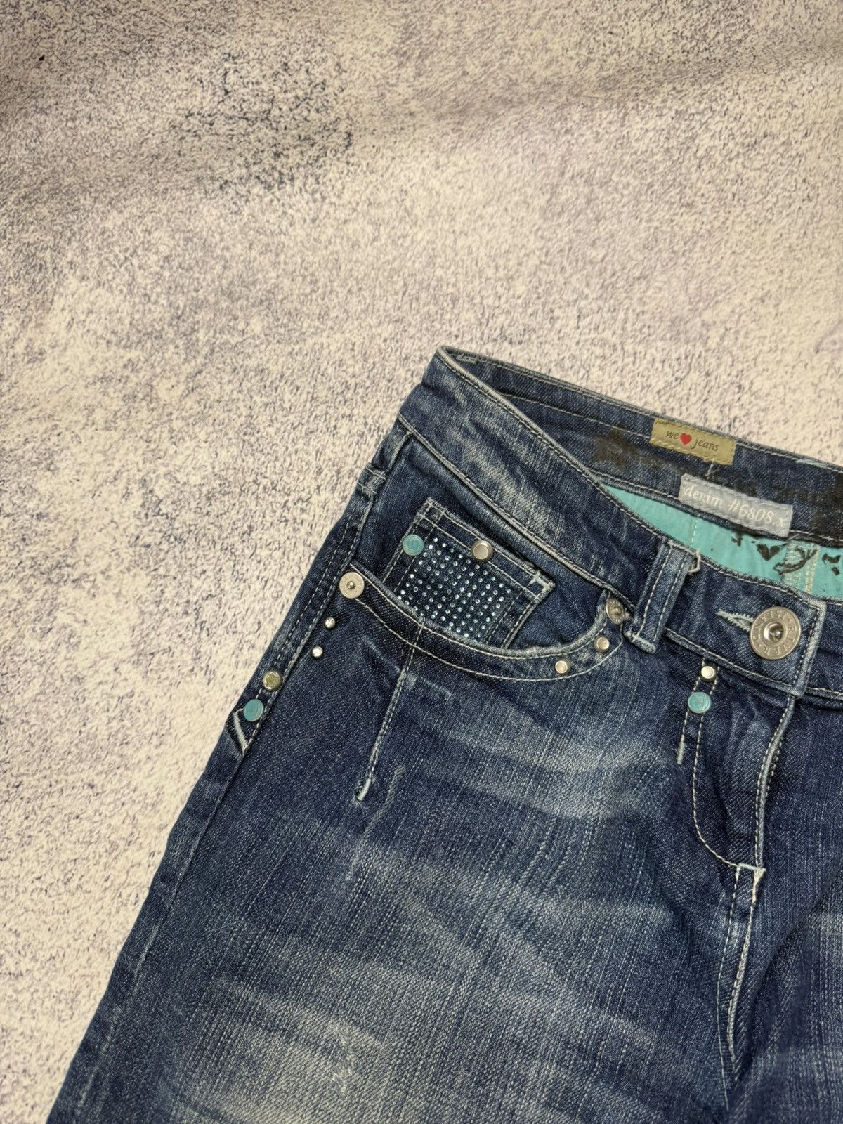 Japanese Brand Vintage Women’s Flared Jeans Y2K Japanese Size 28" / US 6 / IT 42 - 3 Thumbnail