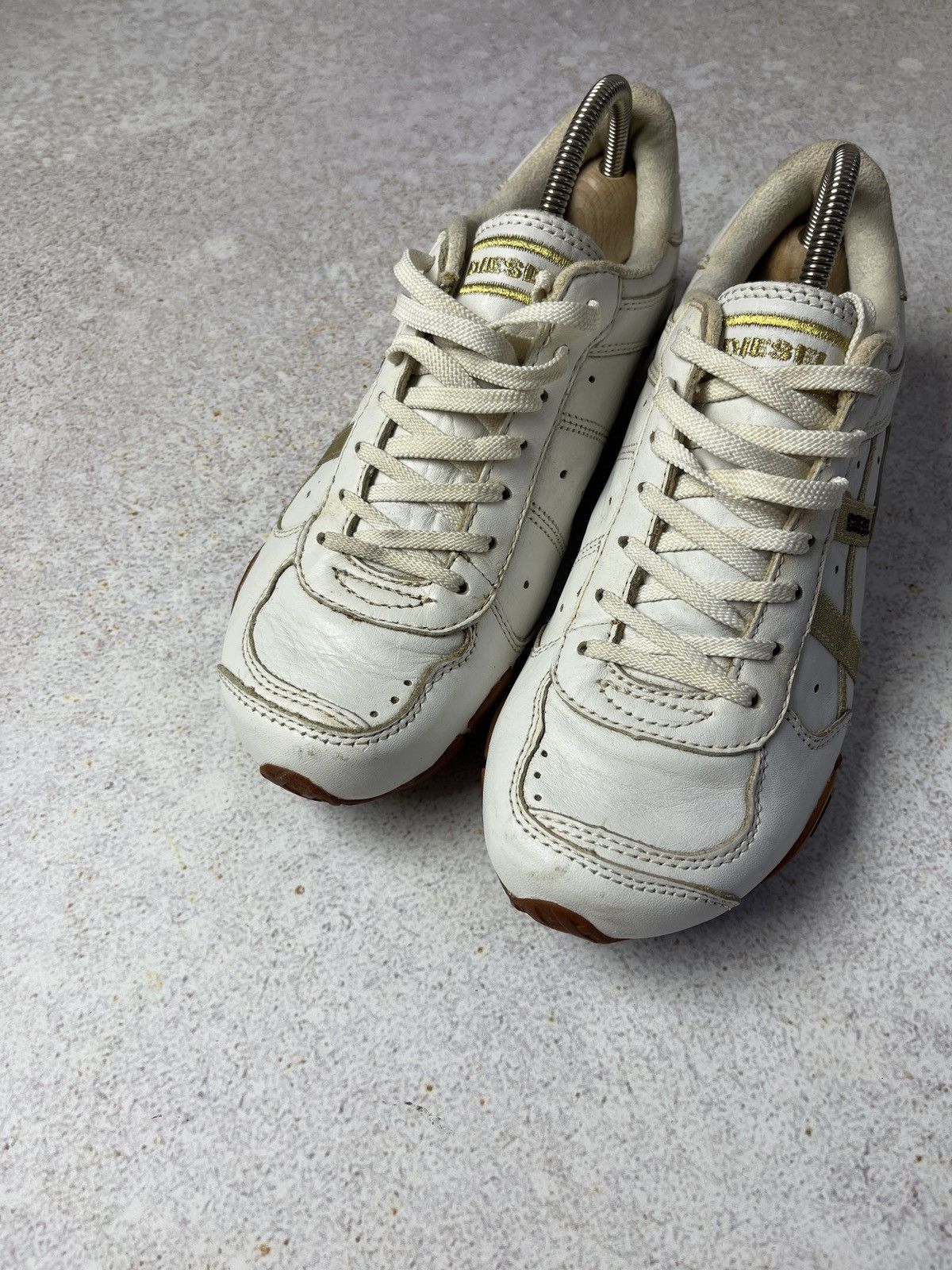 Diesel DDP Diesel AVY Leather Men's Sneakers Avant-Garde Y2K Size US 7 / IT 37 - 4 Thumbnail
