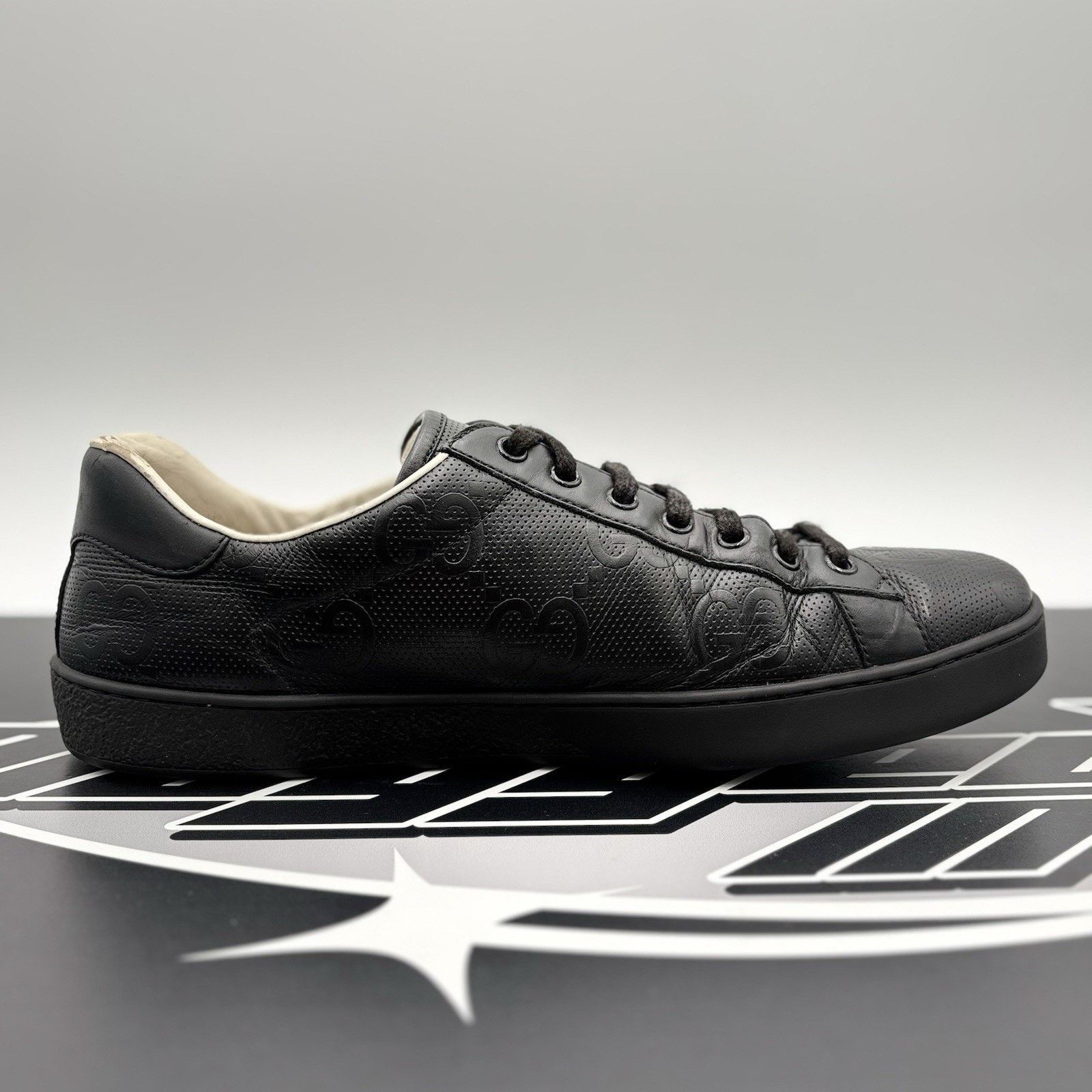 Gucci Size 9.5 G (10 US) - Gucci Ace GG ' Black ' Size US 10 / EU 43 - 13 Thumbnail