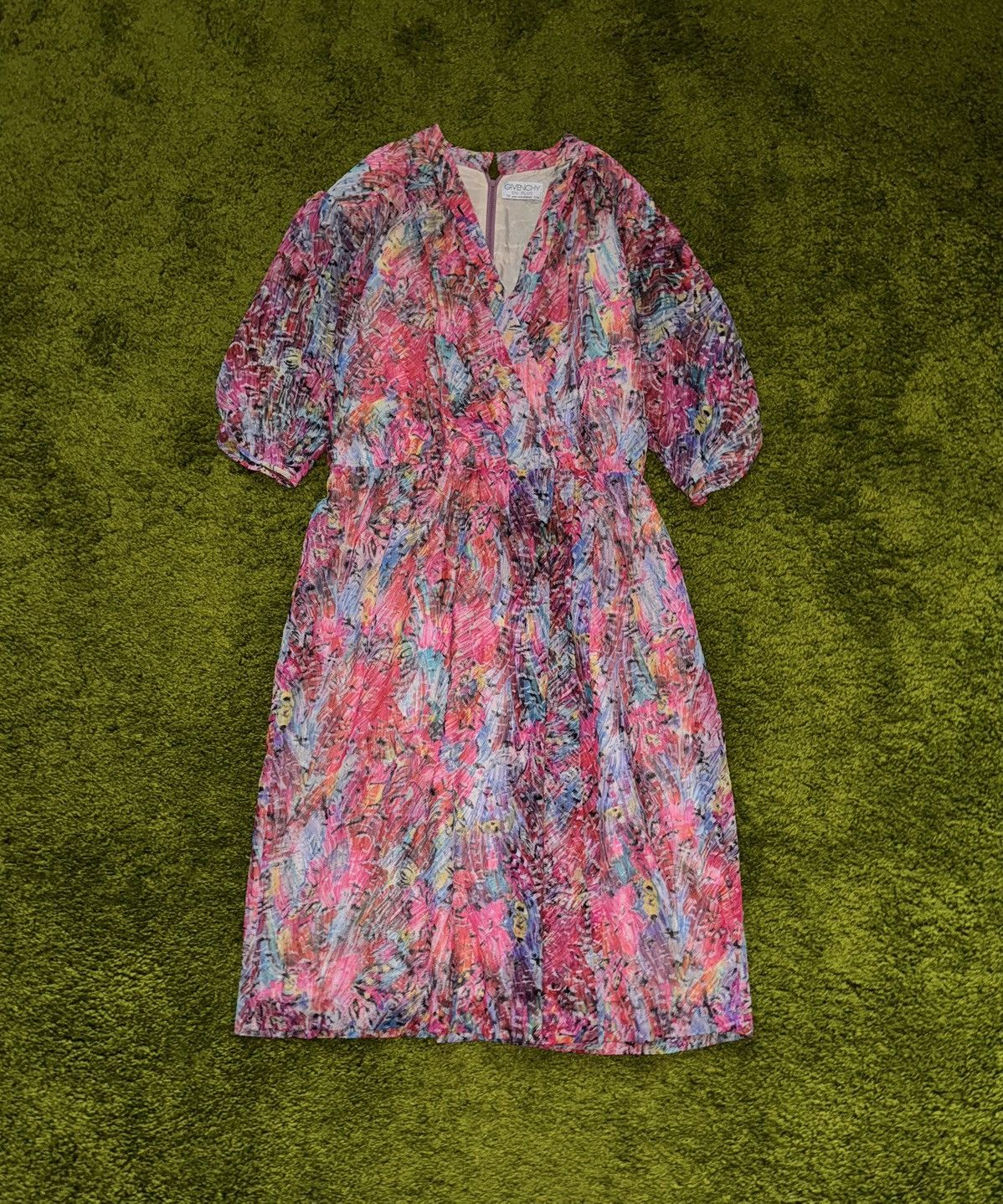 Givenchy × Vintage Givenchy 90s archive vintage coloured dress Size XL / US 12-14 / IT 48-50 - 1 Thumbnail