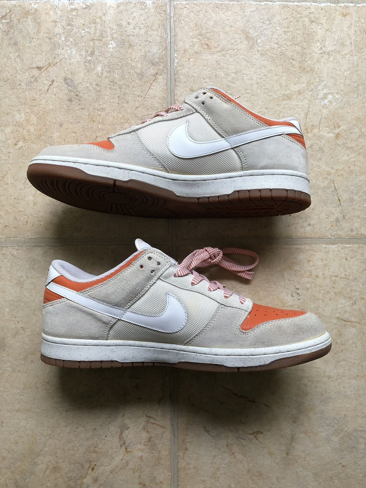 Nike Nike Dunk Low CL White Hoop Orange Size 10 - 318020-111 Size US 10 / EU 43 - 2 Thumbnail