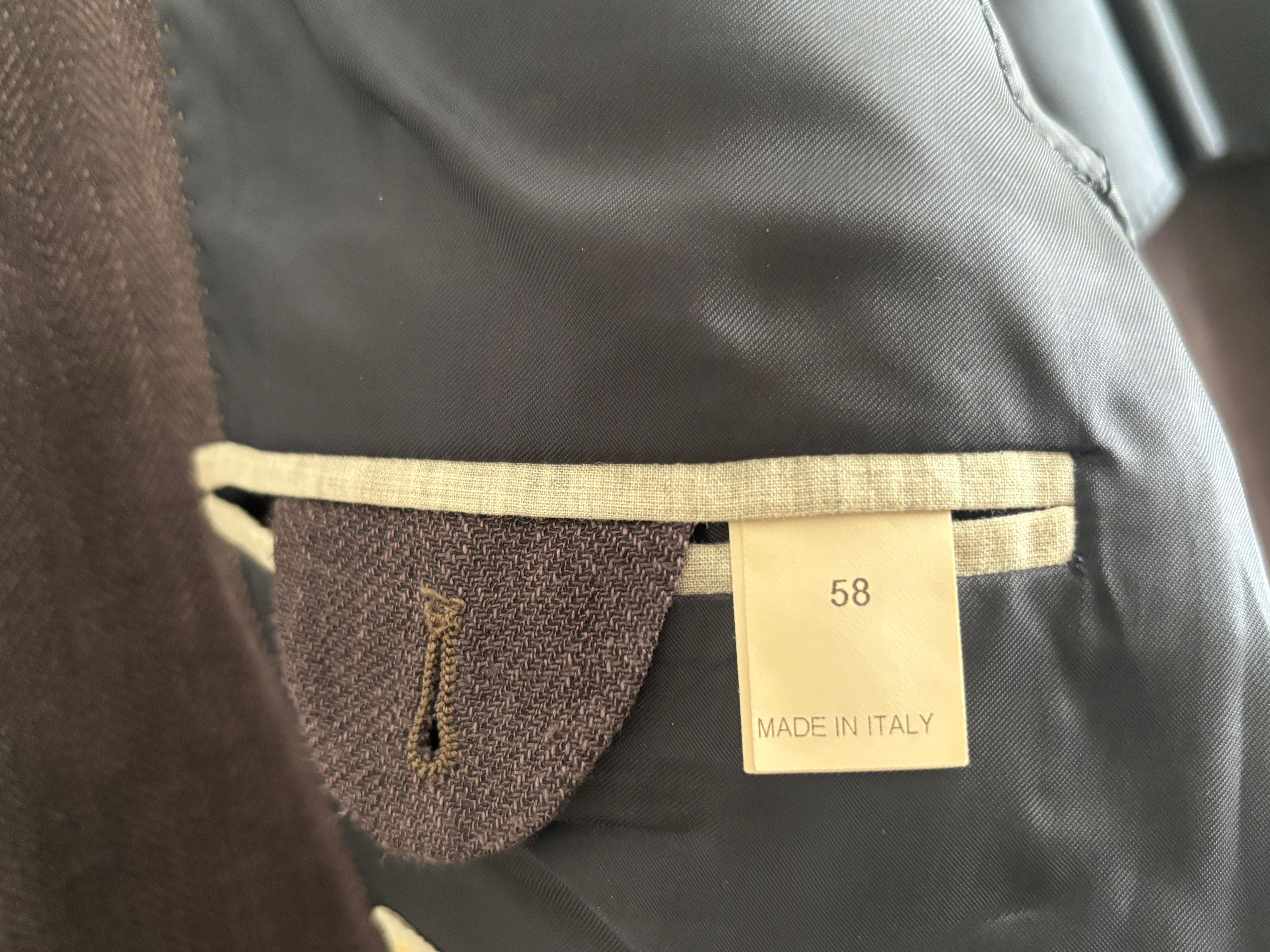 Brunello Cucinelli Unstructured Dark Plum/ Wine Wool Silk Linen Sport Coat 48 Size 48R - 10 Thumbnail