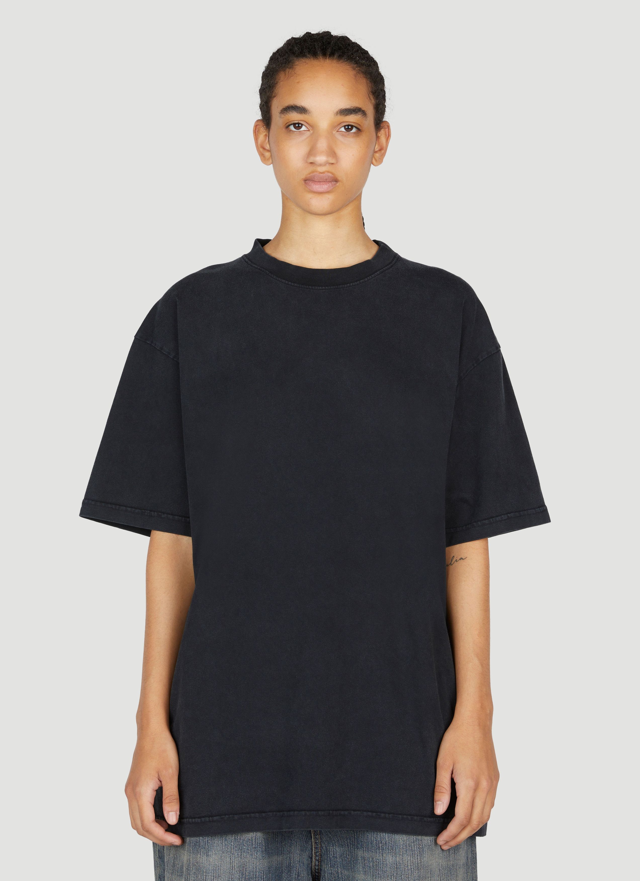 o1mt1gz0225 Back T-Shirt Large Fit in Black