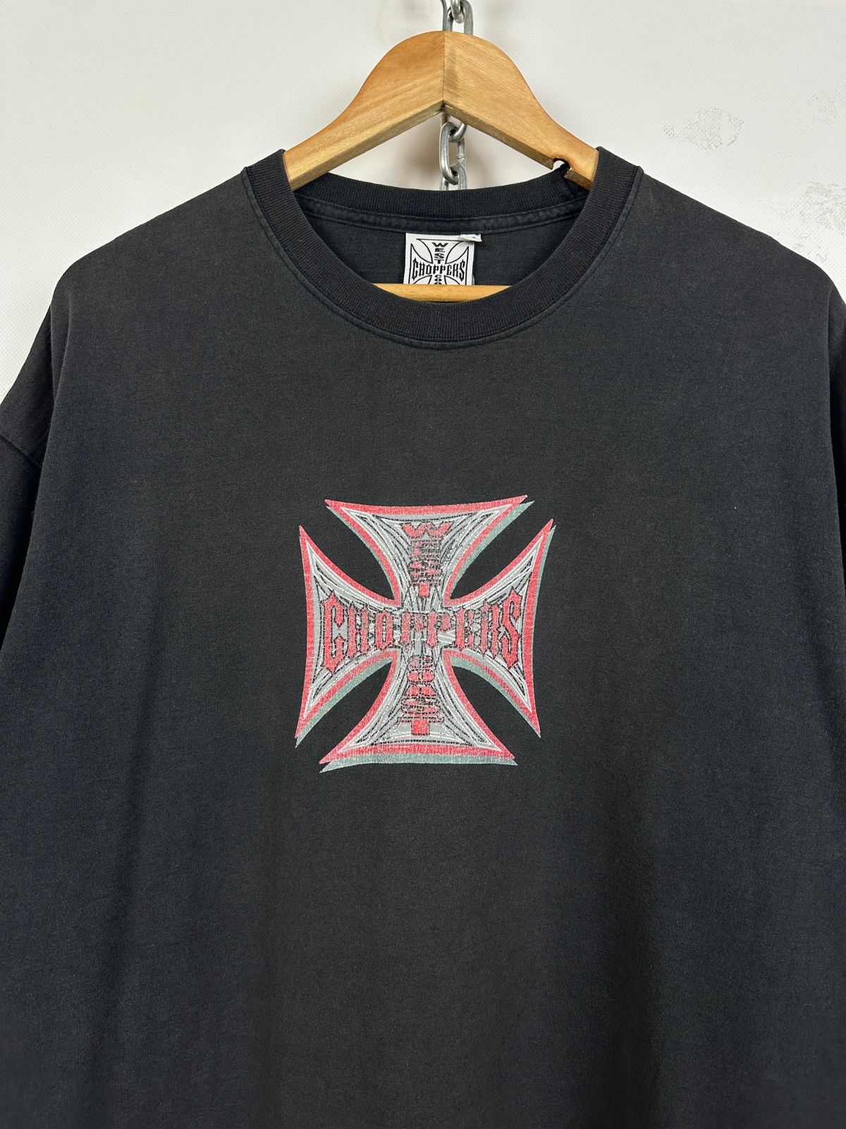 West Coast Choppers Vintage West Coast Choppers Devil Faded Black T-Shirt Size US XL / EU 56 / 4 - 14 Thumbnail