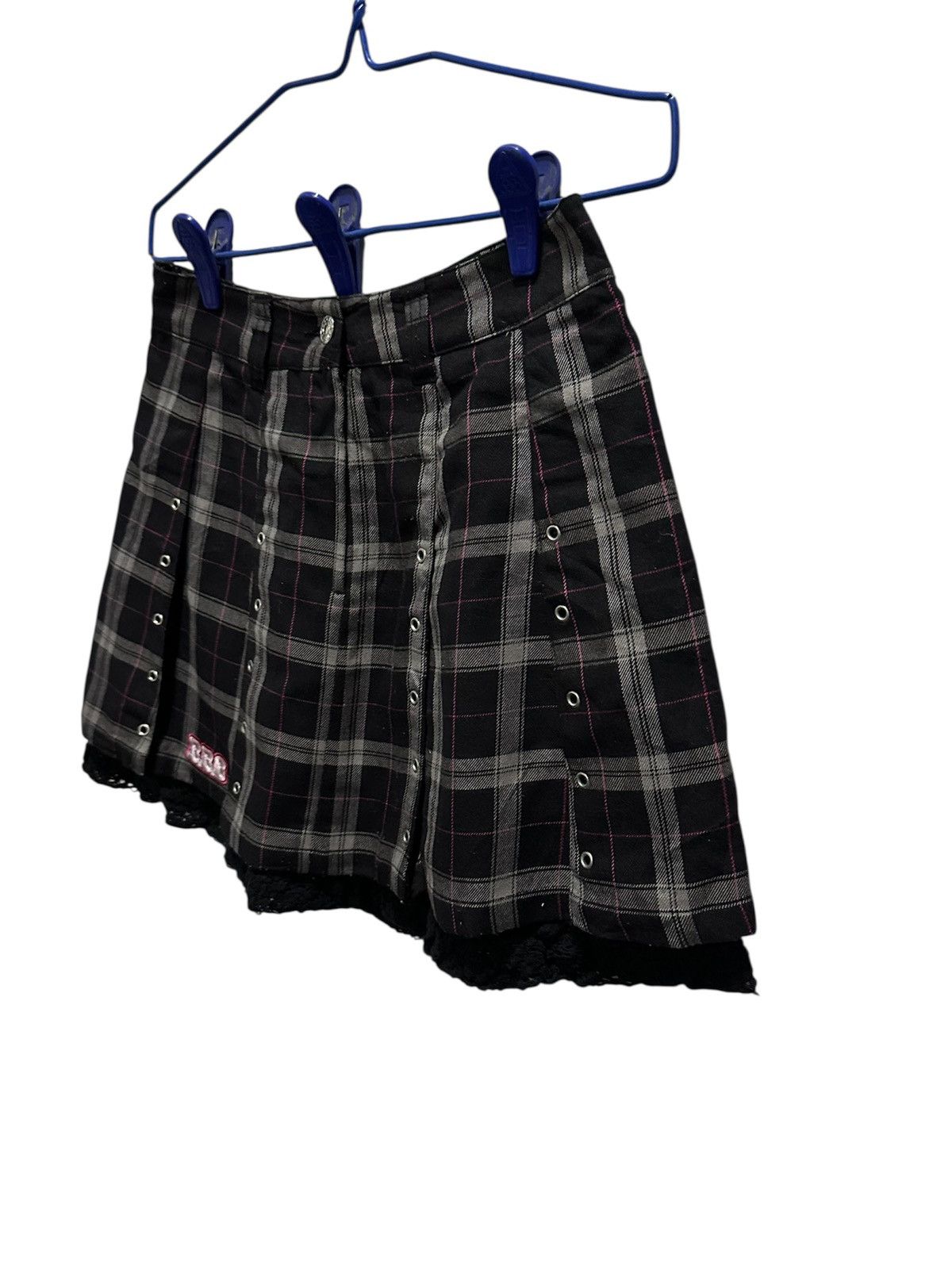 Hypebeast Vintage B.B.G Check Plaid Bad Boy Girl Hypebeast Mini Skirts Size 26" / US 2 / IT 38 - 3 Thumbnail