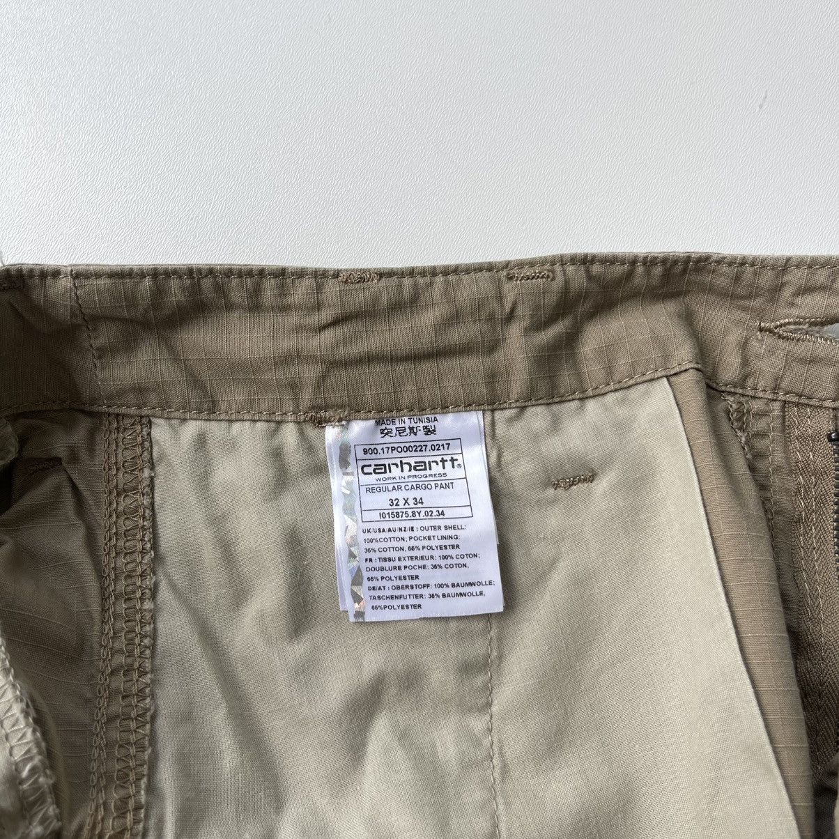 Carhartt Wip Carhartt WIP Regular Fit Baggy Cargo Pants Beige Y2K Size US 32 / EU 48 - 11 Thumbnail