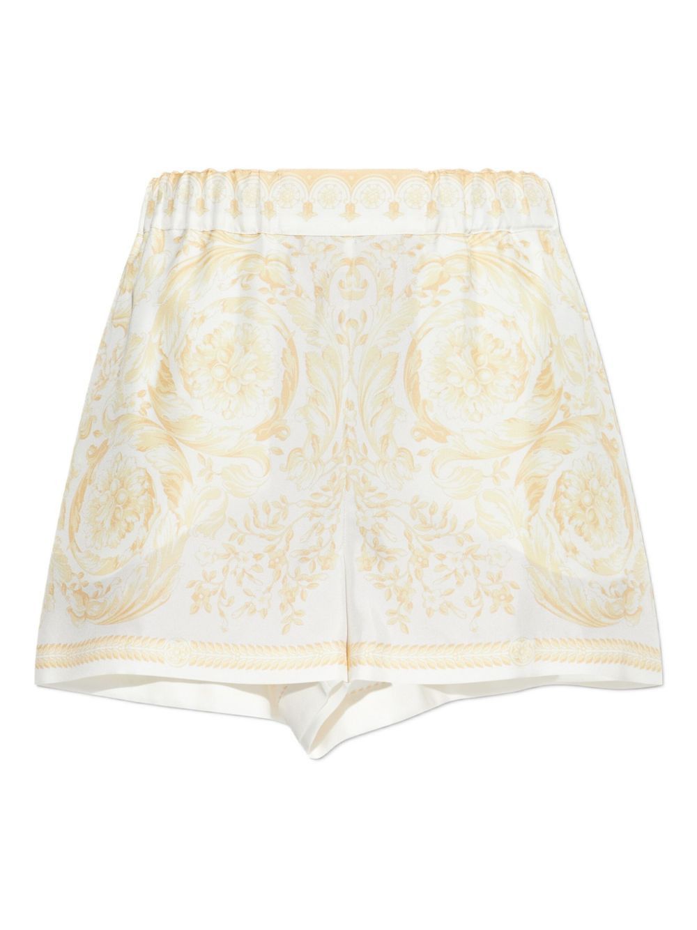 Versace BAROCCO PRINT SILK SHORTS Size 26" / US 2 / IT 38 - 1 Thumbnail