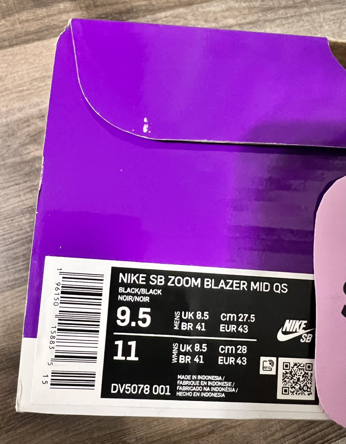 Nike × Supreme NIKE SB ZOOM BLAZER MID QS Size US 9.5 / EU 42-43 - 2 Thumbnail