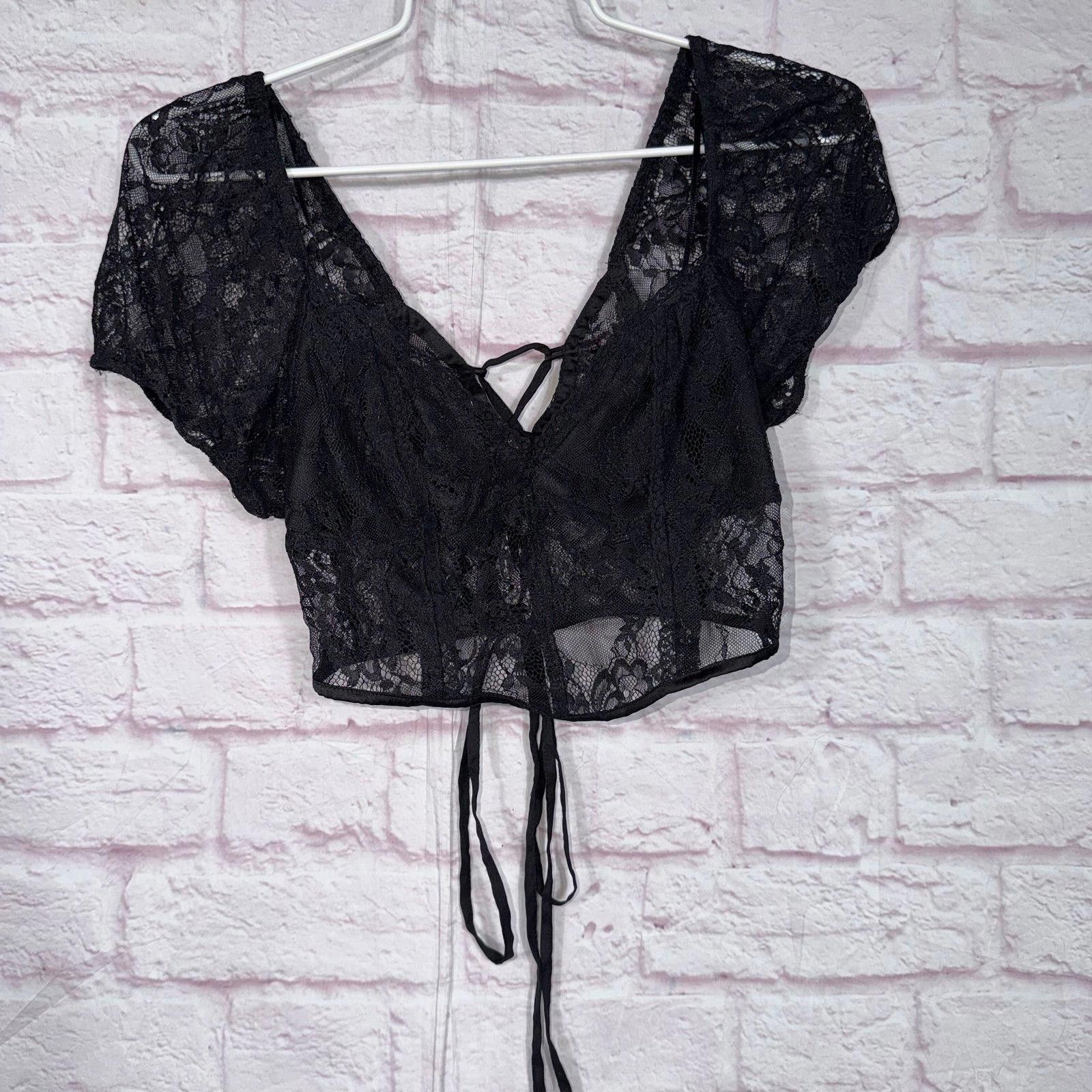 Urban Outfitters UO Vanessa Tie Back Blouse XS Size XS / US 0-2 / IT 36-38 - 3 Thumbnail