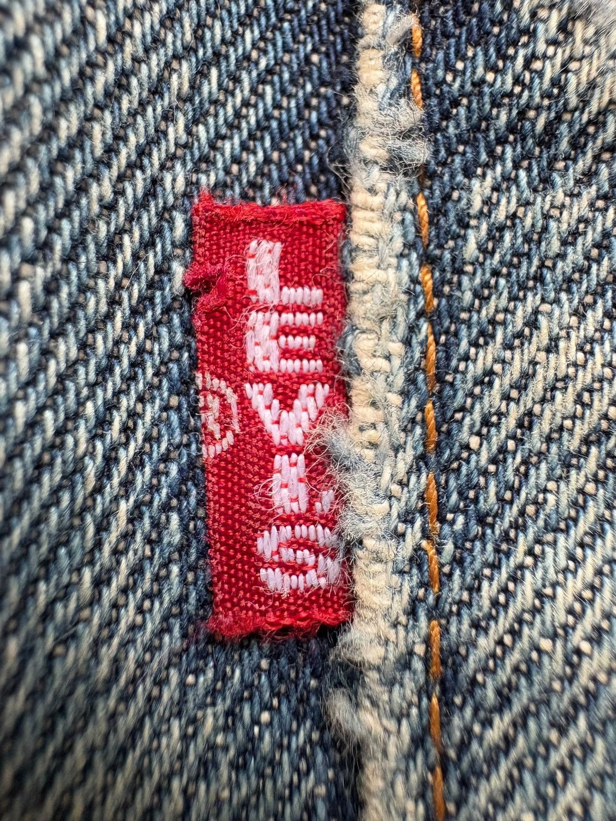Levi's Vintage 80 Levis 504Z Big E Selvedge Baggy Jeans Size US 31 - 10 Thumbnail