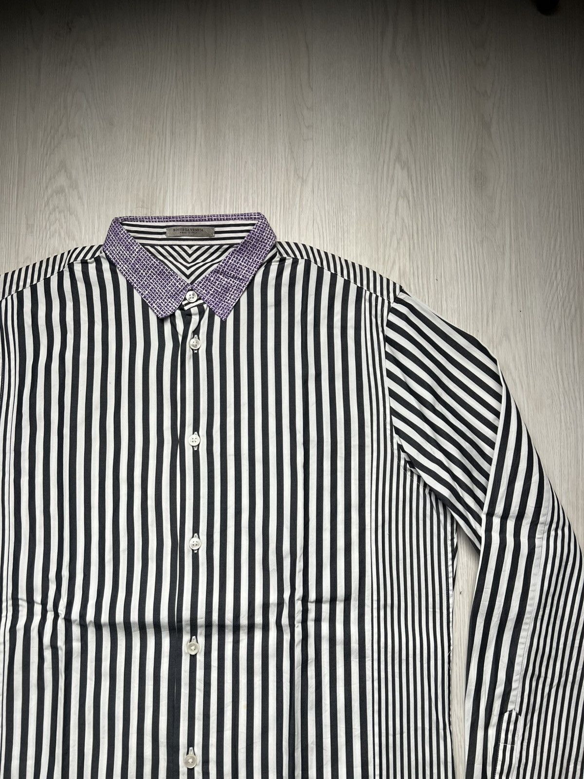 Bottega Veneta Bottega Veneta Stripped Shirt Size US L / EU 52-54 / 3 - 4 Thumbnail
