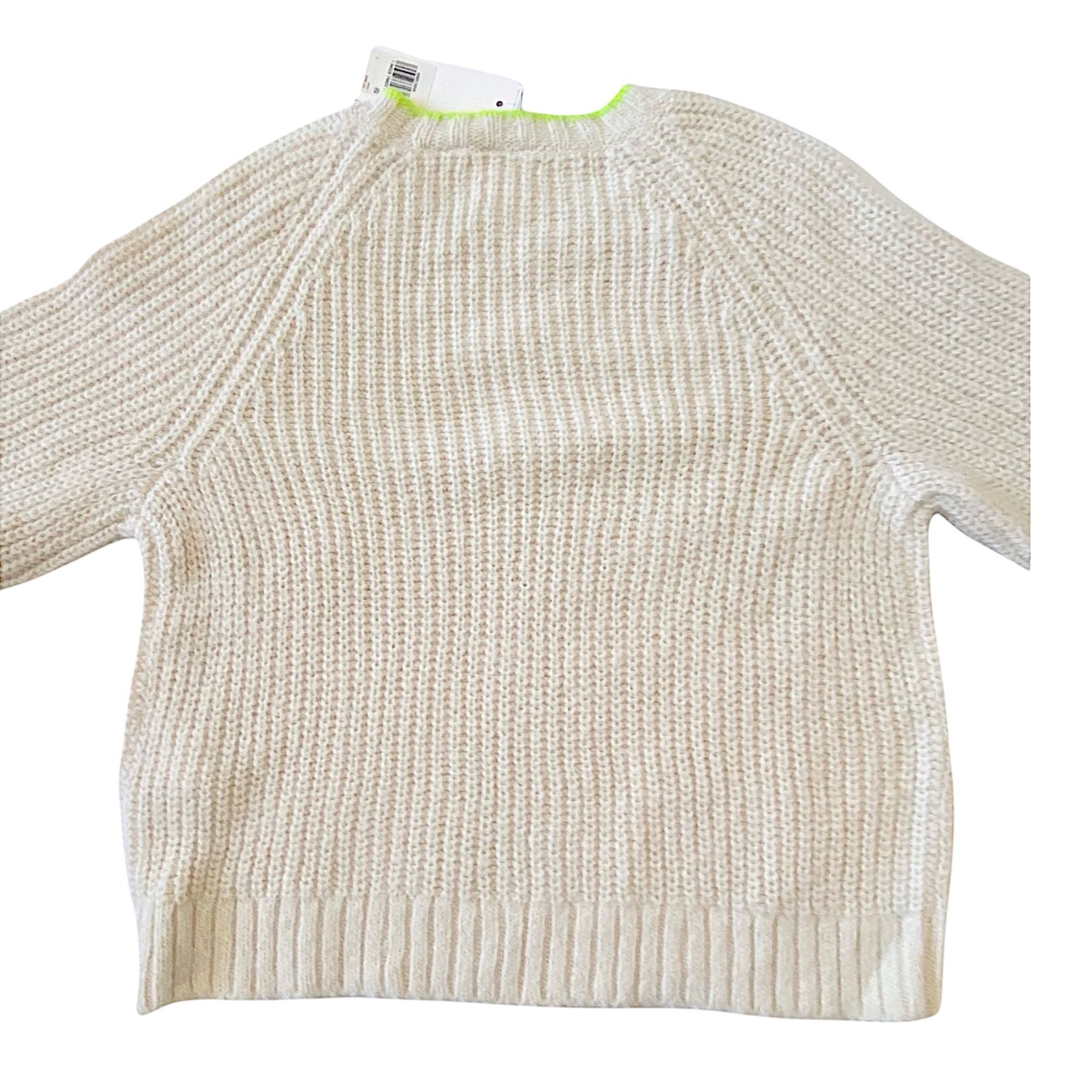 Levi's Levi's Ava Cable Knit Sweater in Almond Milk, L, NWT Size L / US 10 / IT 46 - 6 Thumbnail