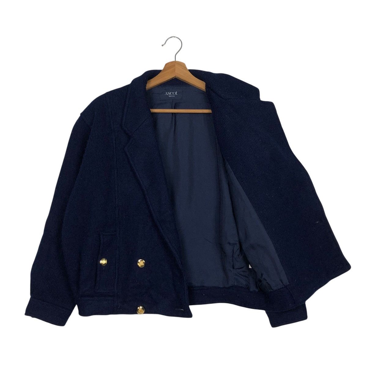 Japanese Brand 📌Vintage Bomber Jacket Double Collar Ascot Issey Miyake Size US M / EU 48-50 / 2 - 12 Thumbnail