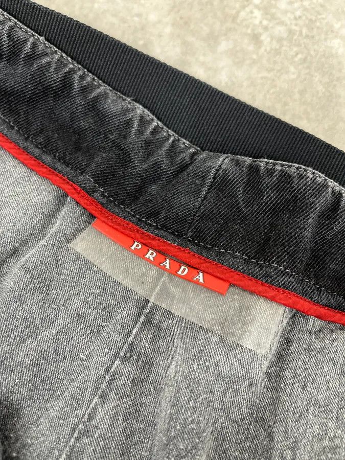 Prada 2000s Prada Dark Grey Cargo Pants Size US 31 - 11 Thumbnail