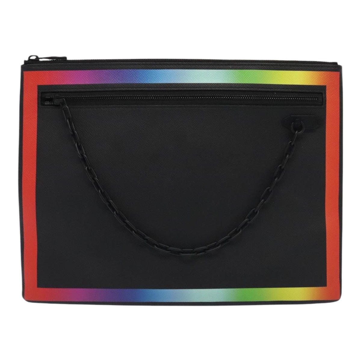 Louis Vuitton Pochette A4 Black Leather Clutch Bag (Pre-Owned) Size ONE SIZE - 1 Thumbnail