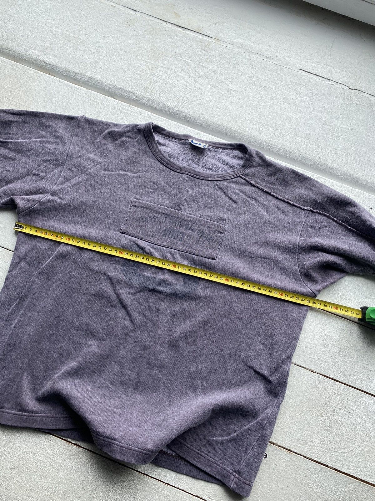 Adolfo Dominguez × Vintage 🔥Vntg Adolfo Dominguez Faded Washed Asymmetrical Sweatshirt Size M / US 6-8 / IT 42-44 - 5 Thumbnail