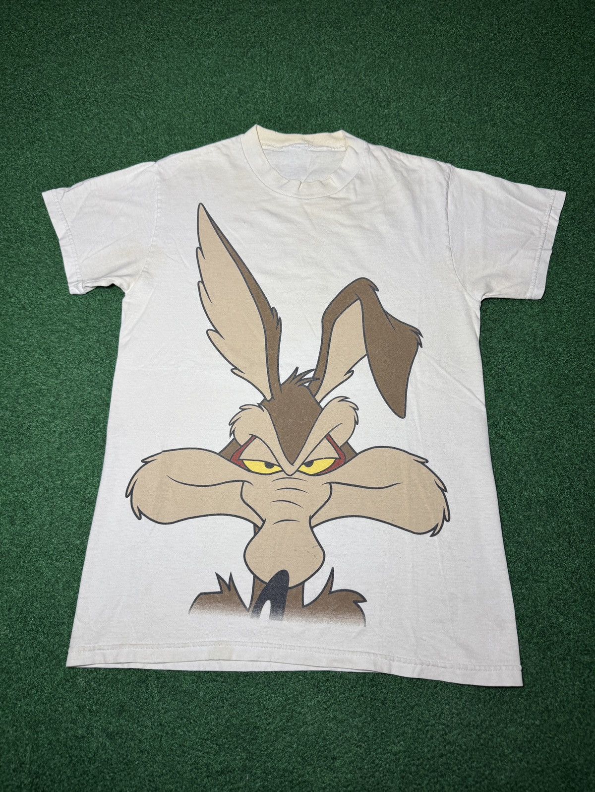 Vintage Wile Coyote Looney Tunes No Tailgating S/M 90s T Shirt Size US M / EU 48-50 / 2 - 1 Thumbnail