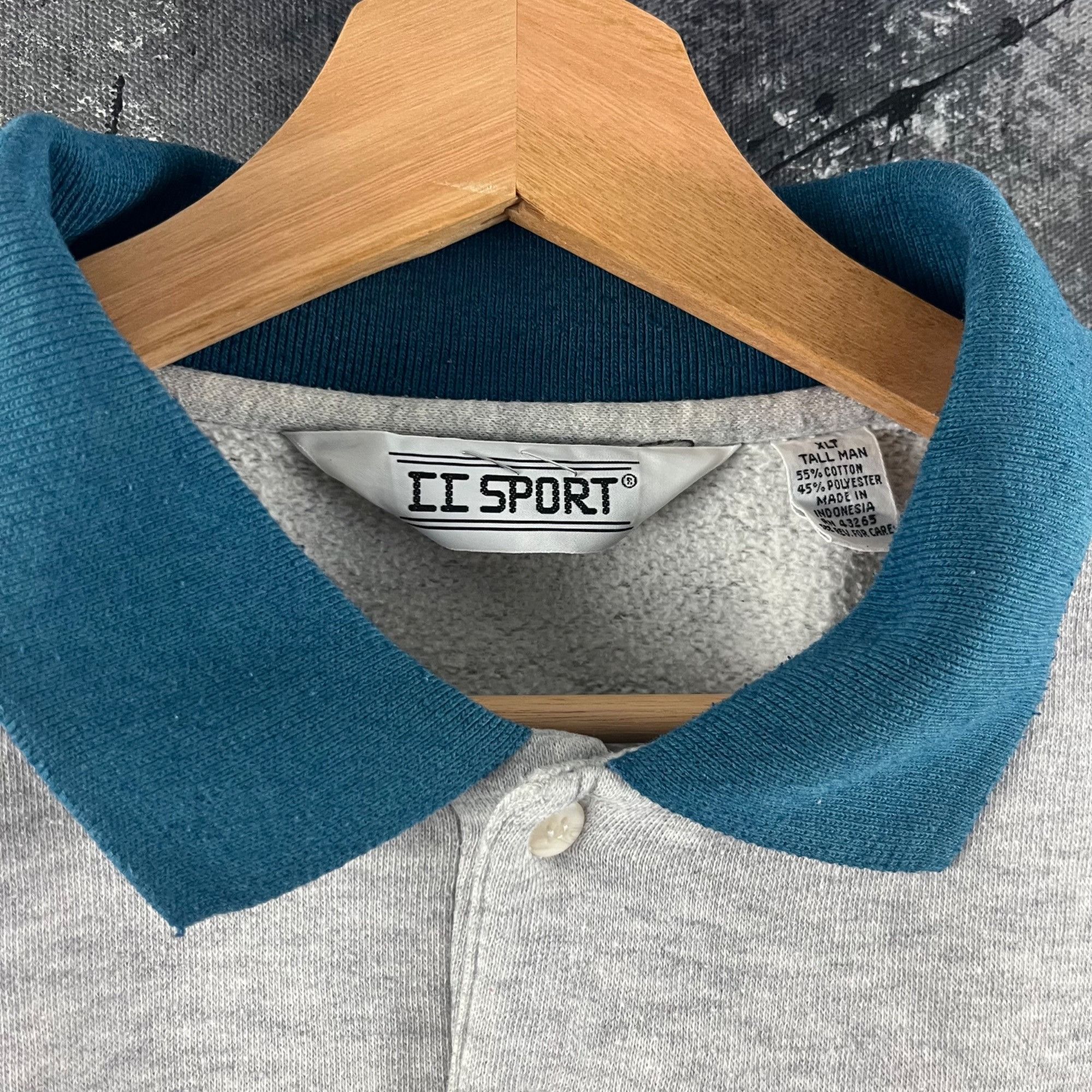 Vintage Vintage 90’s Geometric Rugby sweatshirt Size US XL / EU 56 / 4 - 4 Thumbnail
