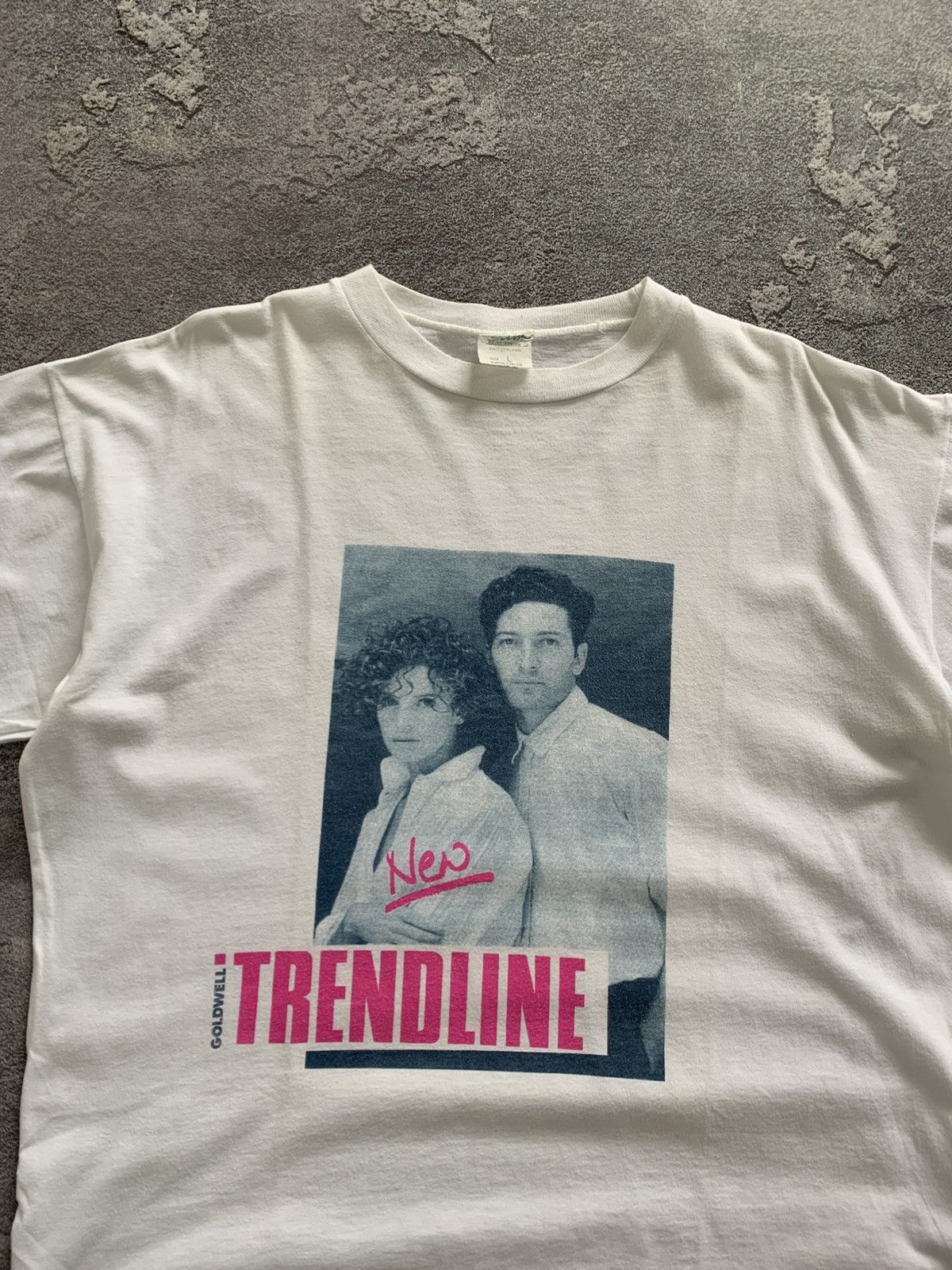 Vintage Vintage New Trendline KATE MOSS White T-Shirt L size Size US L / EU 52-54 / 3 - 2 Thumbnail