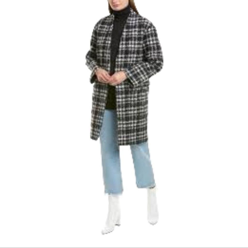 Veronica Beard New Veronica Beard Black Crispin Plaid Wool Coat US 6 Size M / US 6-8 / IT 42-44 - 1 Thumbnail
