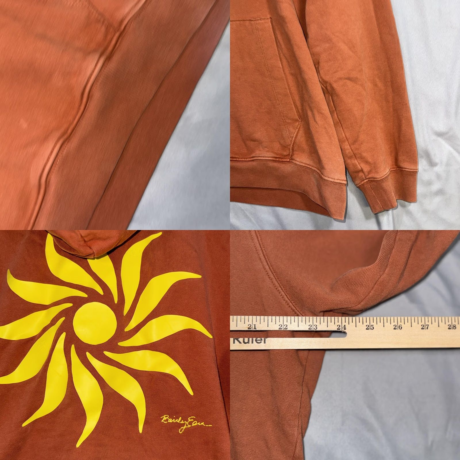 Gap Gap Hoodie Mens L Orange Sun Graphic Bailey Elder Pullover Fleece Sweatshirt Size US L / EU 52-54 / 3 - 8 Thumbnail