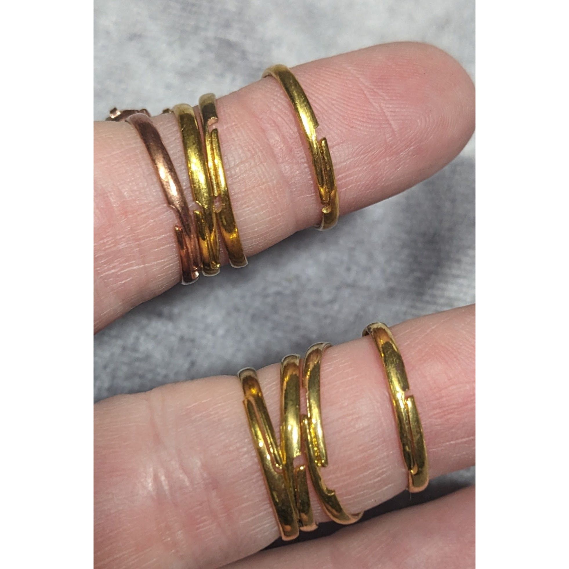 Other Casual Adjustable Large Rhinestone Gemmed Rings (8) Size ONE SIZE - 5 Thumbnail
