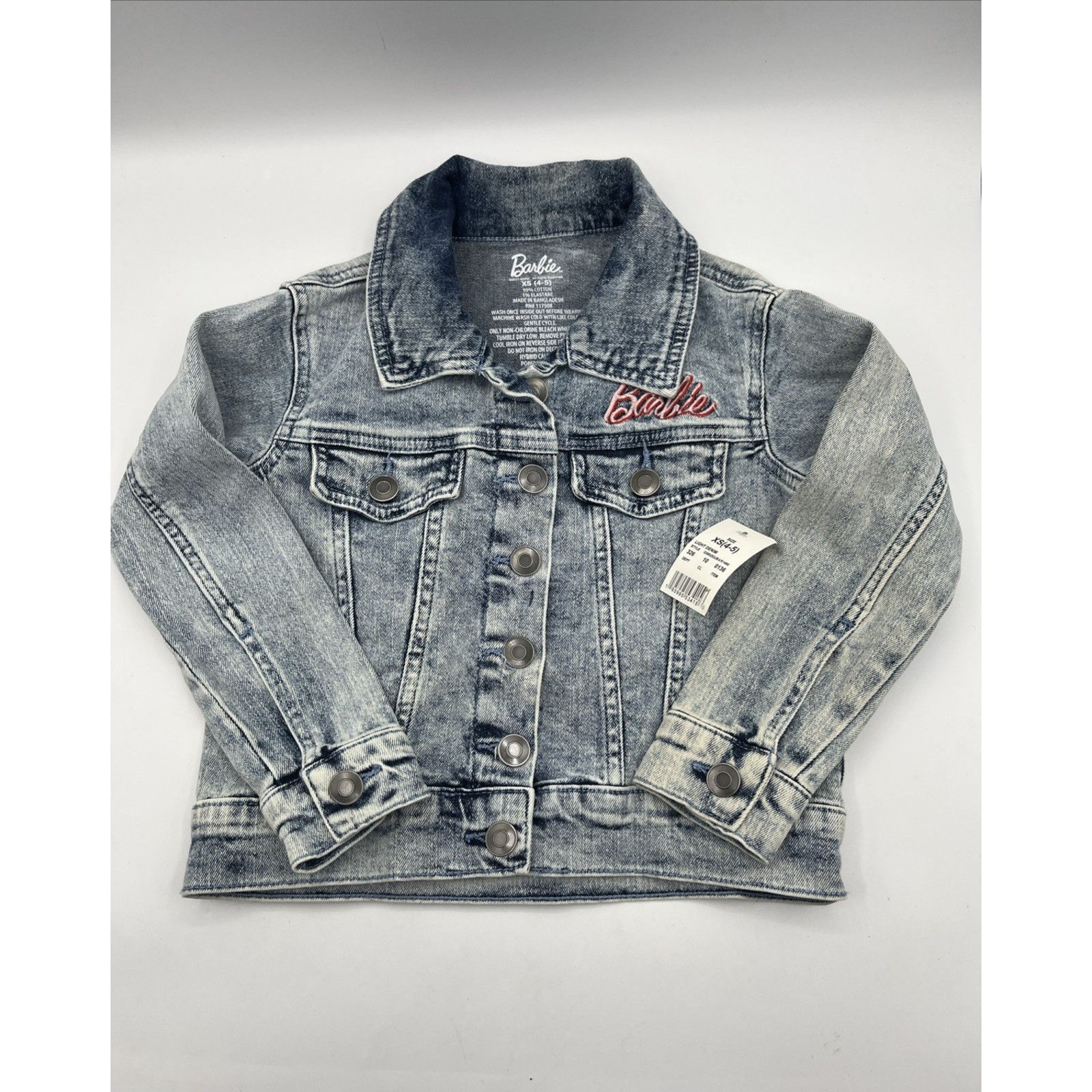 Disney Disney Barbie Girls Blue Graphic Jean Jacket Girl Revolution Size XS / US 0-2 / IT 36-38 - 1 Thumbnail