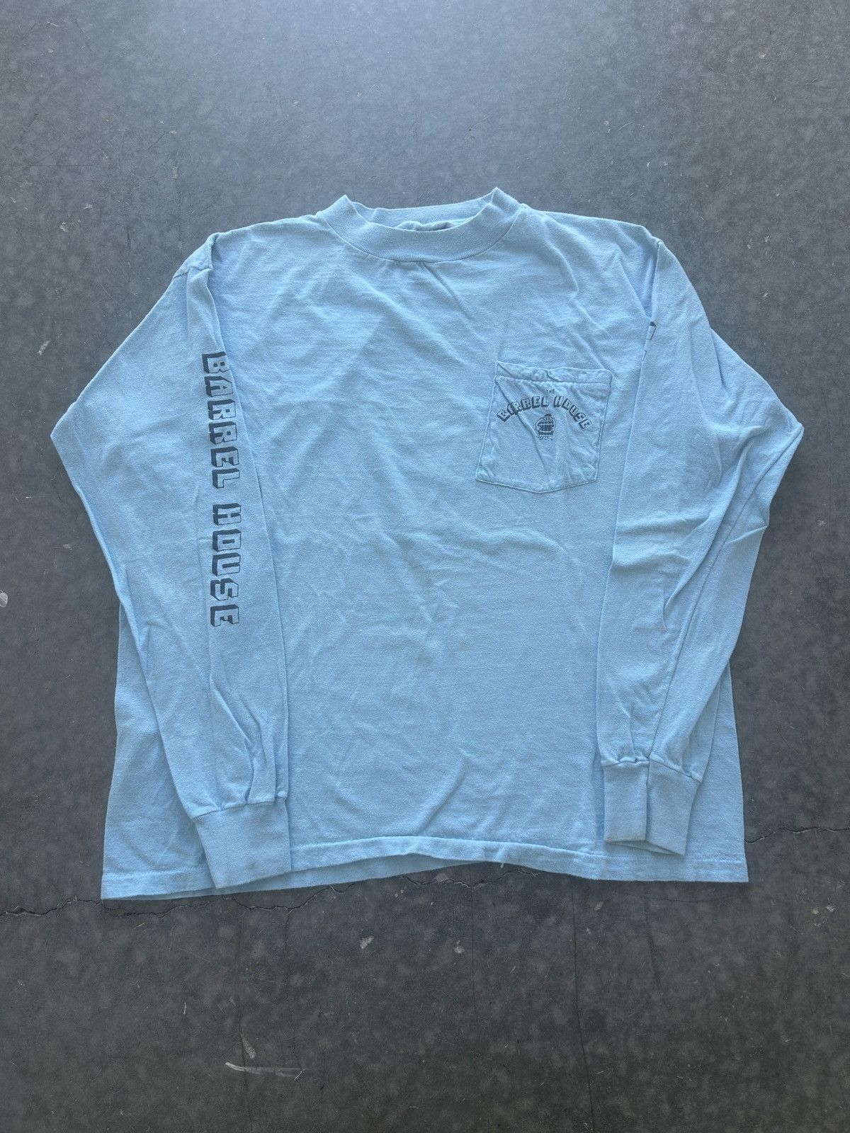 Vintage Vintage 80s Barrel House Longsleeve Graphic Tee Size US L / EU 52-54 / 3 - 4 Thumbnail