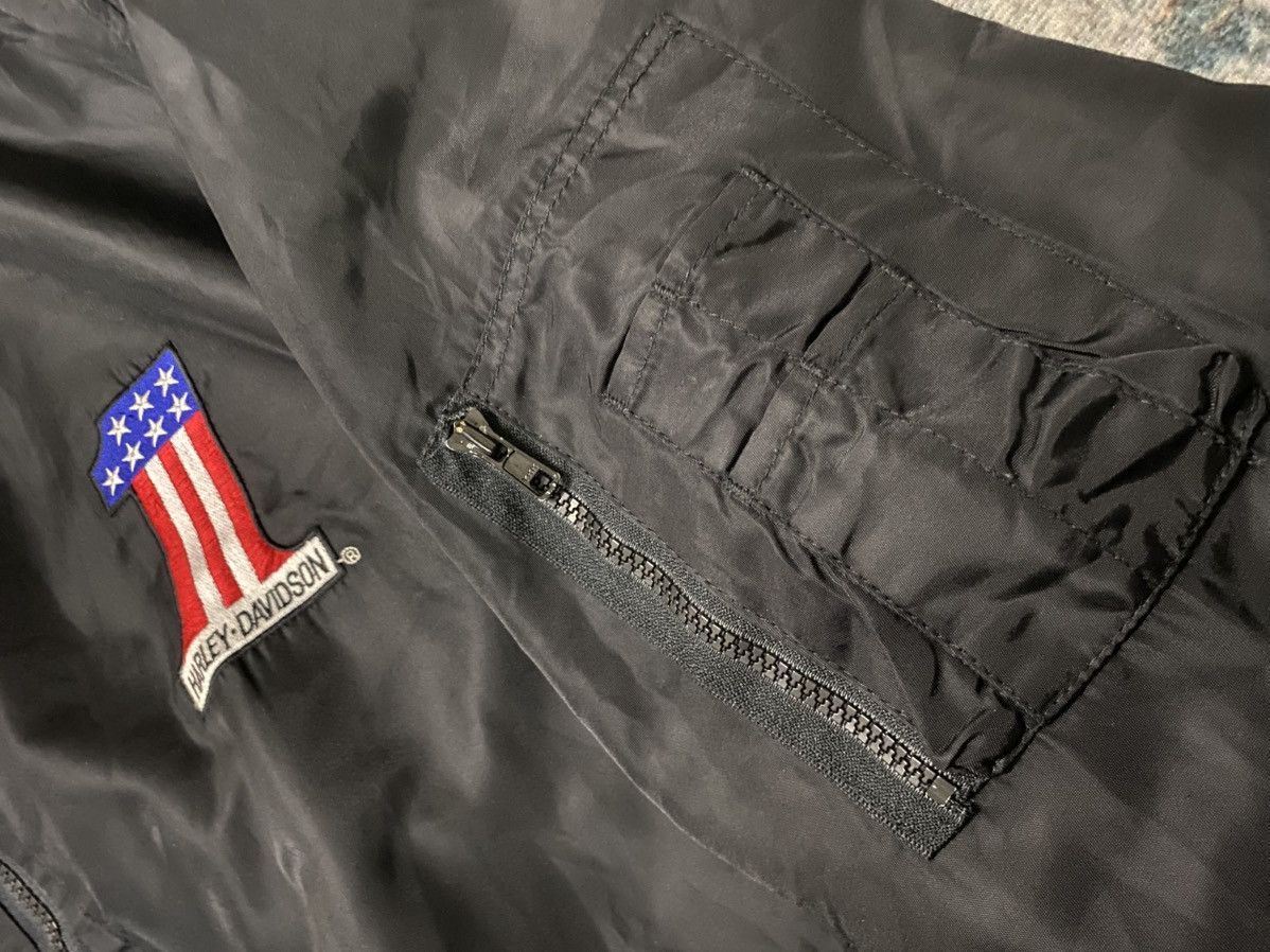 Harley Davidson Harley-Davidson Y2K Bomber Jacket Evil Knievel Size US L / EU 52-54 / 3 - 5 Thumbnail