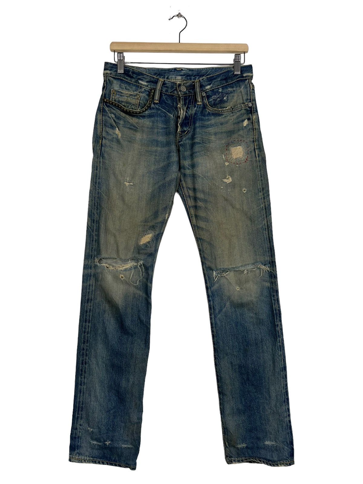 Hysteric Glamour 🔥 VINTAGE HYSTERIC GLAMOUR BROKEN DYED DISTRESSED SLIM FIT Size US 29 - 1 Thumbnail