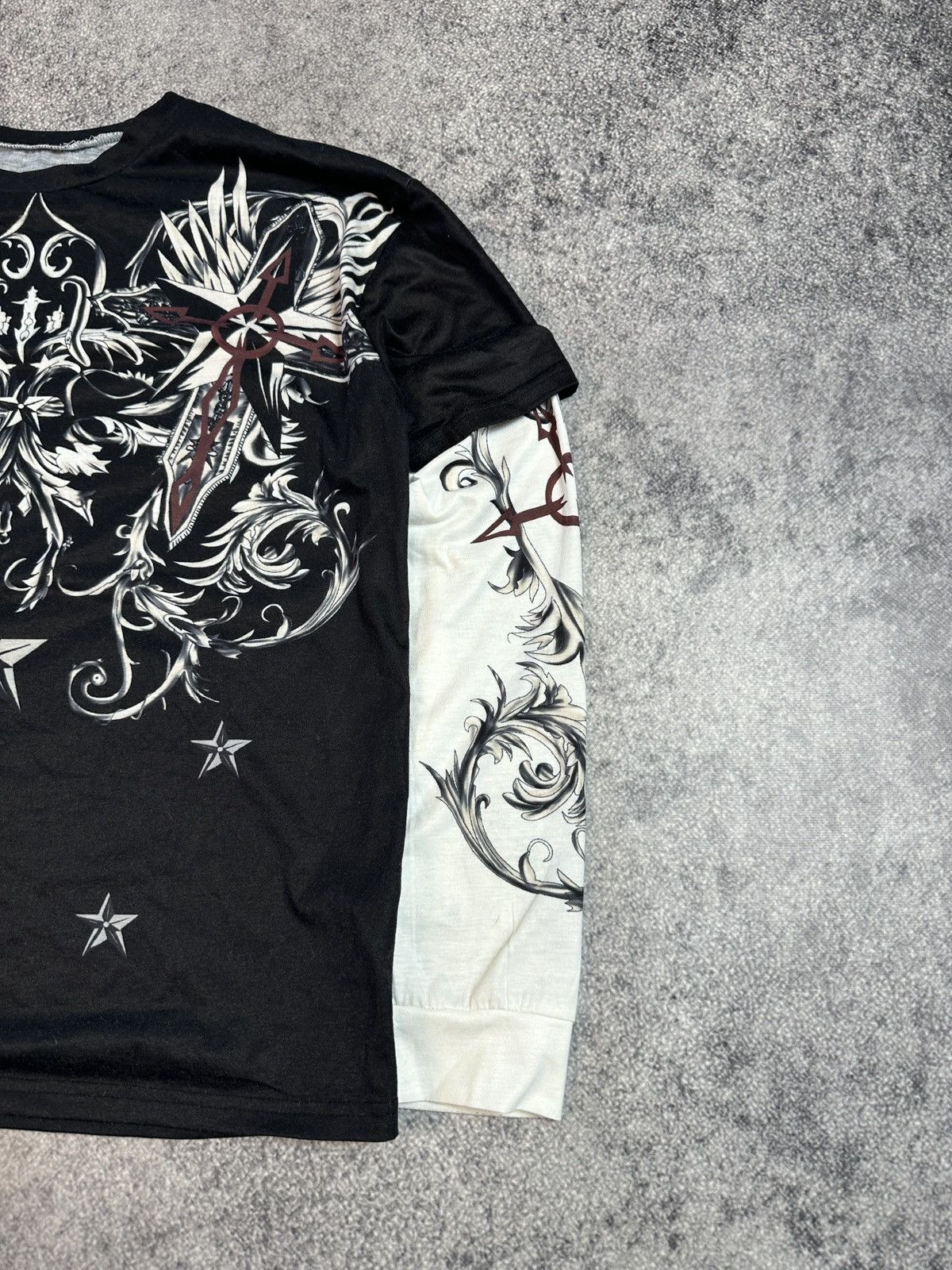 Other Y2K Style Affliction Logo Cross Long Sleeve Streetwear Opium Size US M / EU 48-50 / 2 - 4 Thumbnail