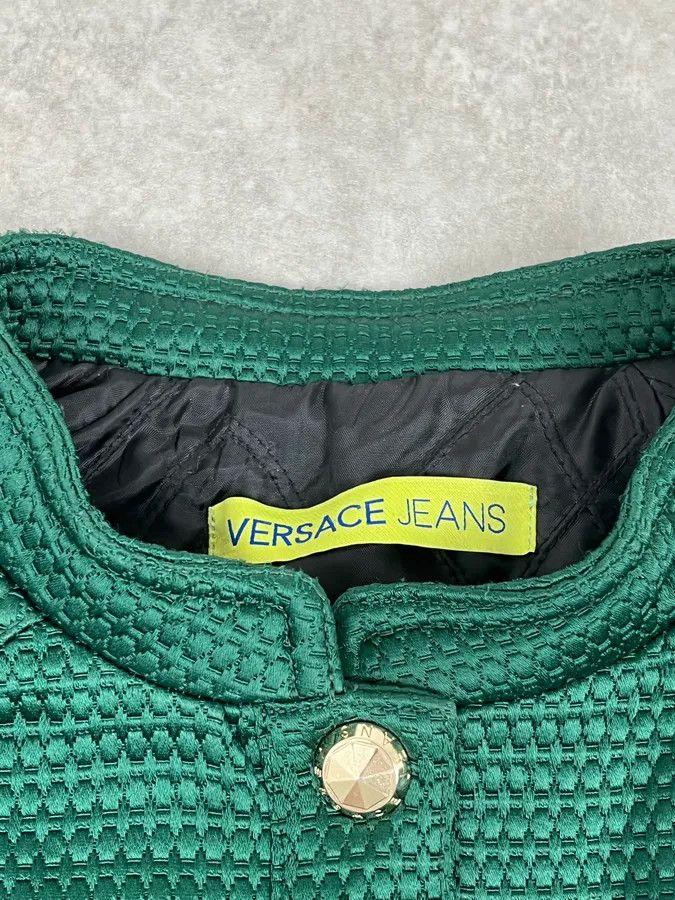 Versace Versace Italian Green Bomber Royal Jacket Size US XS / EU 42 / 0 - 9 Thumbnail