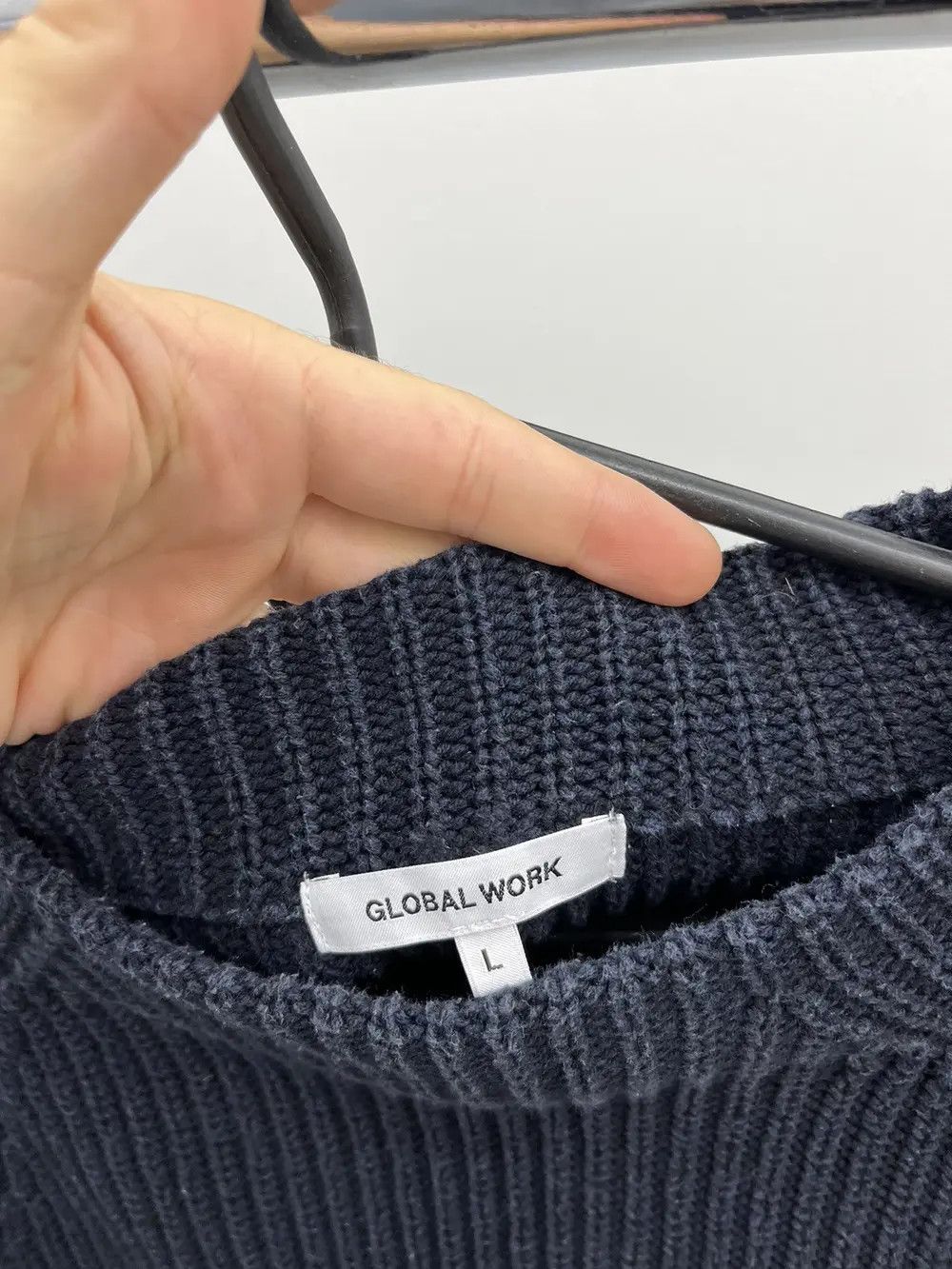 Global Work Global Work Cotton Ribbed Sweater Size L / US 10 / IT 46 - 2 Thumbnail