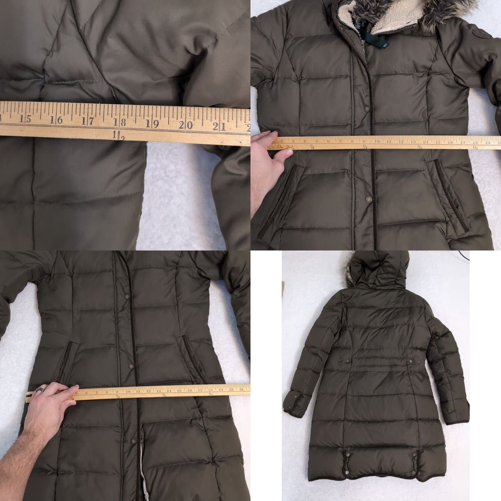 Ralph Lauren VTG Ralph Lauren LRL Puffer Down filled Green Parka Jacket Pockets Logo Fur Coat Women S Green Puffer Jacket Womens Lvrl? Size S / US 4 / IT 40 - 8 Thumbnail