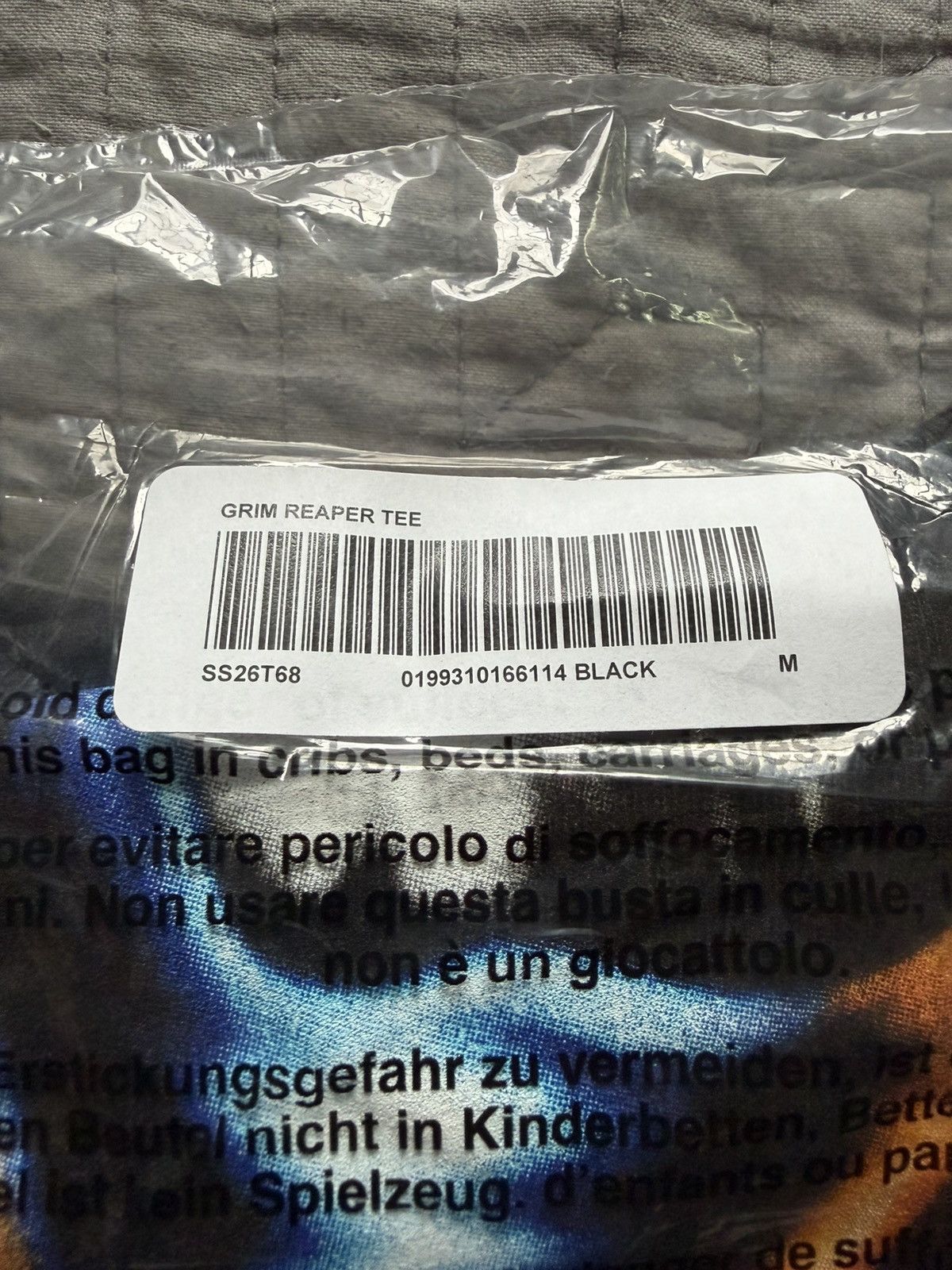 Supreme Supreme Grim Reaper Tee Black (M) Size US M / EU 48-50 / 2 - 3 Thumbnail